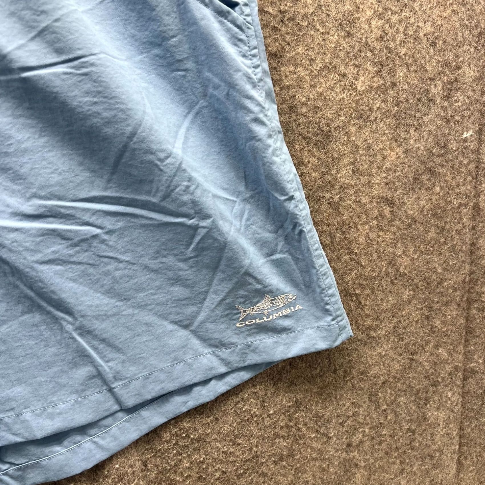 Vintage VINTAGE Columbia Shorts Mens XL Light Blue Nylon PFG Packable Quick Dry Fishing Casual Summer - Mens Size US 36 / EU 52 - 6 Thumbnail
