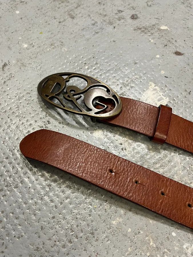 Dolce & Gabbana SS2004 Dolce & Gabbana Brown Premium Leather Belt Size ONE SIZE - 5 Thumbnail