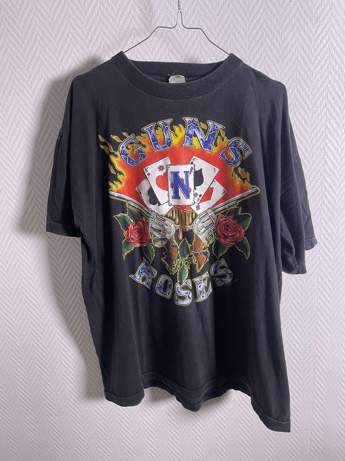 image of Band Tees x Guns N Roses 1991 Guns N Roses Use Your Illusion Size XL in Black, Men's