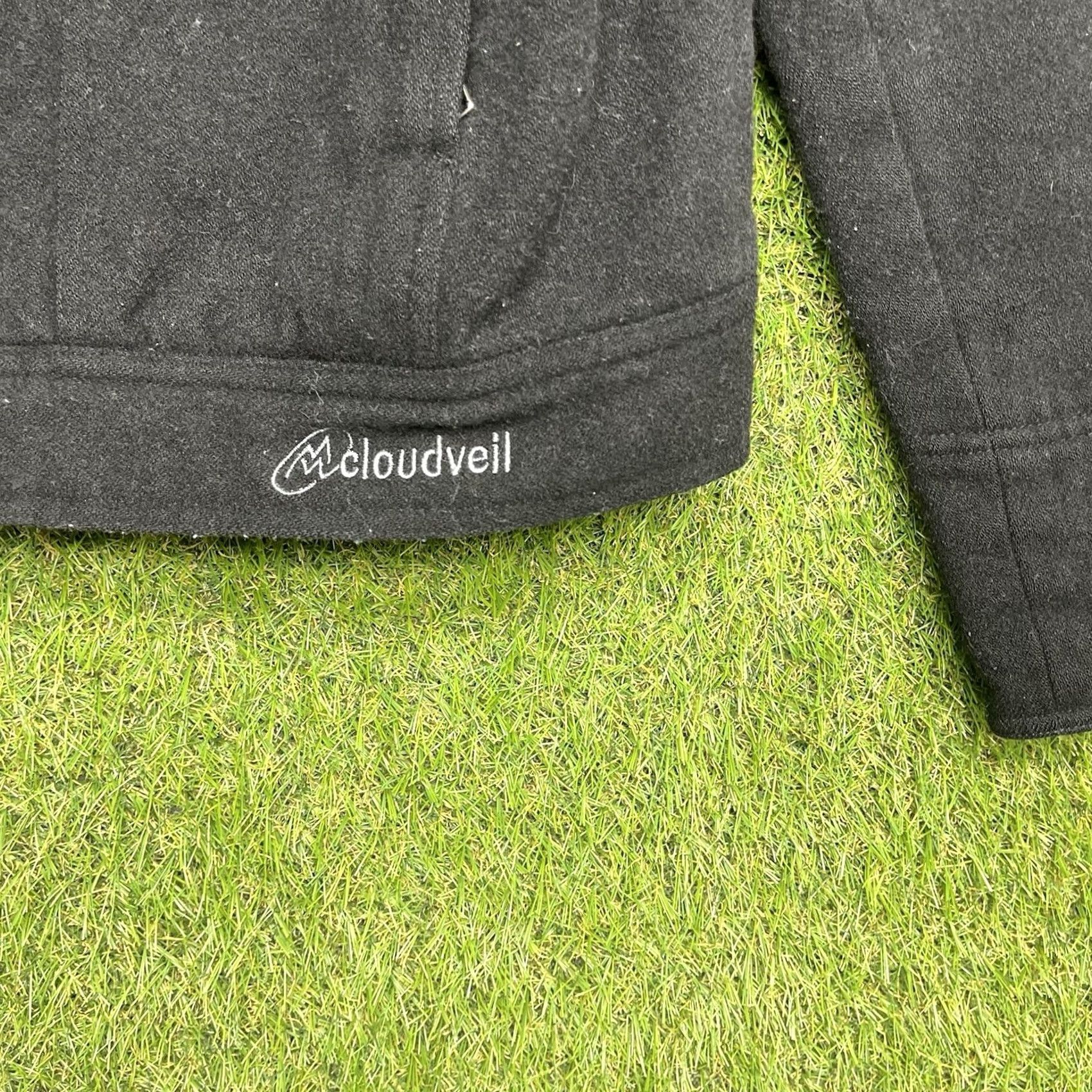 Vintage Cloudveil Wool Jacket Womens Small Black Full Zip Lined Wool Blend Blazer Buttonless Mid-Length Flat-Lelled Casual Coat Mens Womens Girls? Size S / US 4 / IT 40 - 5 Thumbnail