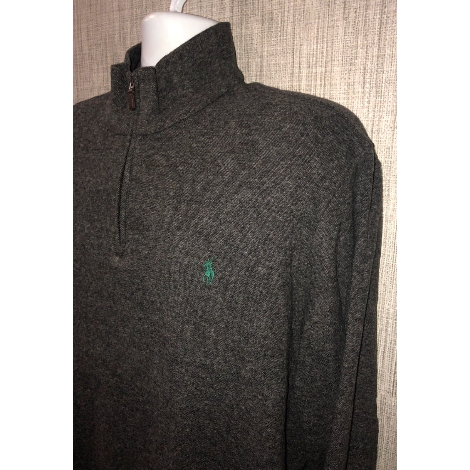 Polo Ralph Lauren Polo Ralph Lauren Mens Gray Cotton Blend 1/2 Zip Pullover Sweater XL Size Pullover Mens Gray 1/2 Zip Cotton Blend Polo Ralph Lauren Sweater XL Size US XL / EU 56 / 4 - 2 Thumbnail