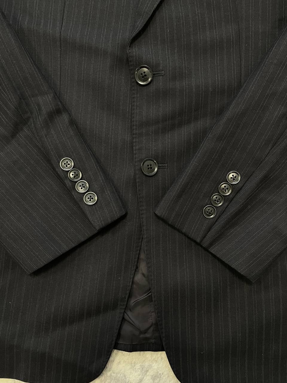 Armani Collezioni Armani Collezioni Executive Line pinstripe blazer Wool Size 38R - 3 Thumbnail