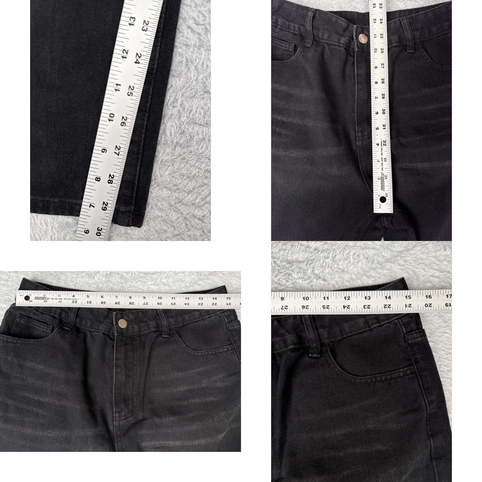 Shein Shein Jeans Women 8 Black High Rise Straight Leg Denim Pant Stretch Casual 28x30 Size 30" / US 8 / IT 44 - 8 Thumbnail