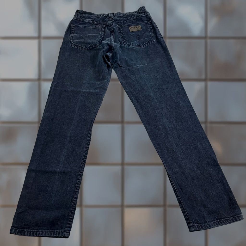 Versace Versace Jeans Regular Tapered Jeans 30 Regular Dark Blue Indigo 5-Pocket Mens Denim Italy Vintage Size US 30 / EU 46 - 1 Thumbnail
