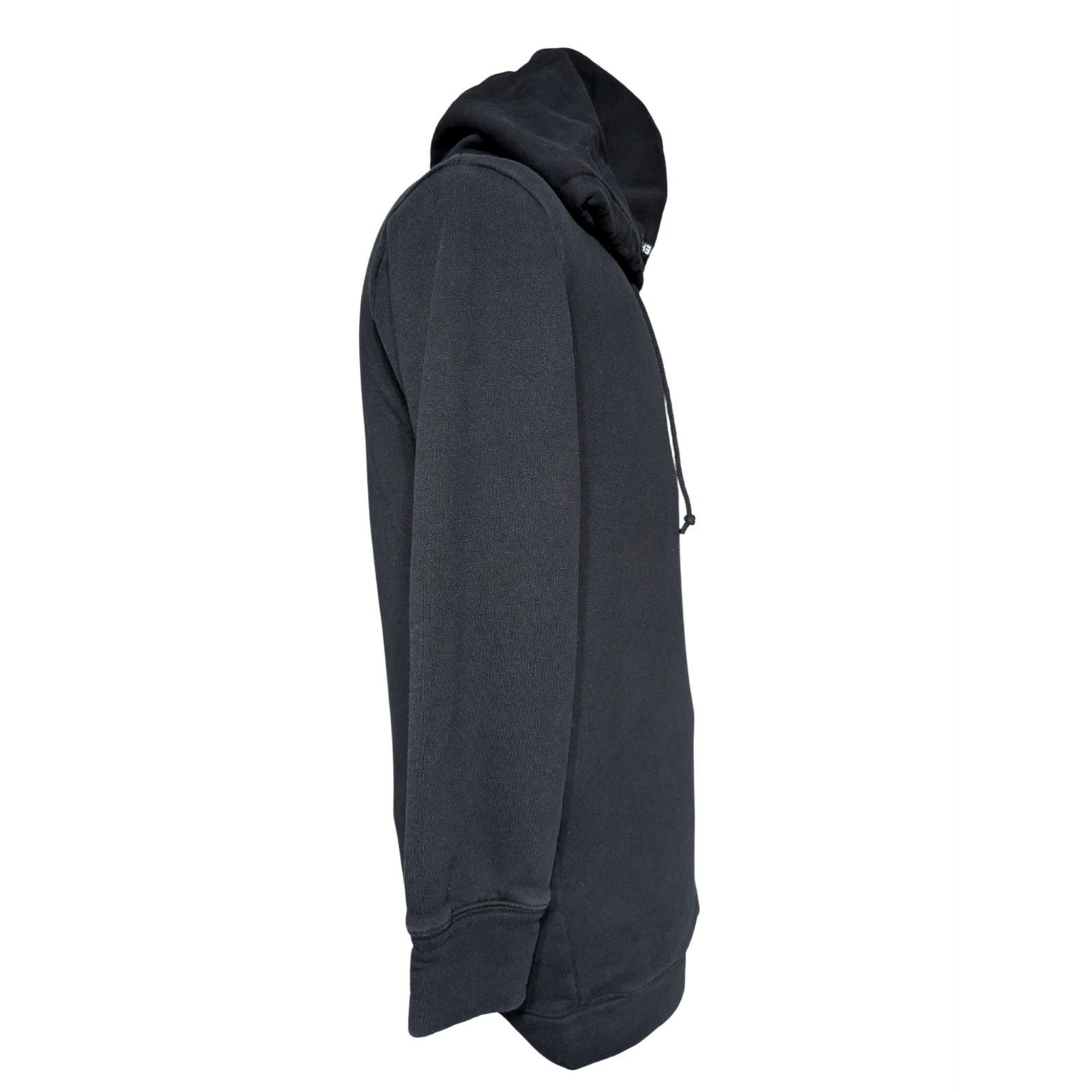 MO&Co Black Longline Cotton Hoodie Sweatshirt Size S Womens