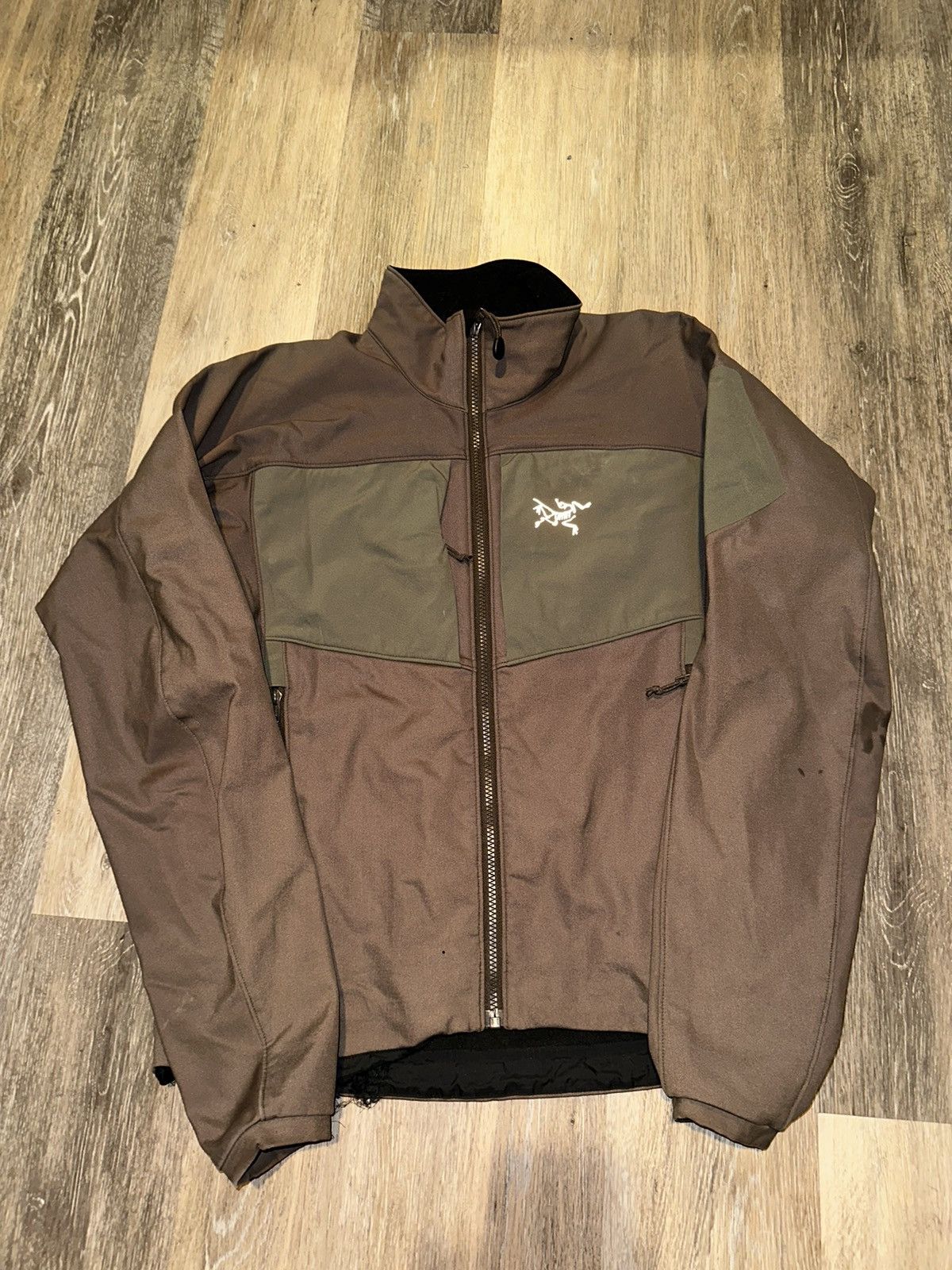 image of Arcteryx x Vintage 2 Tone Arc’Teryx Polartec Jacket in Brown, Men's (Size Small)