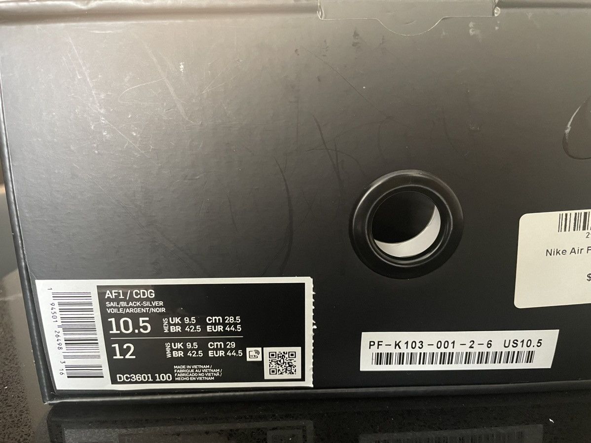 CDG by Comme des Garcons × Comme des Garcons × Nike Nike CDG AIR FORCE 1 MID US10.5(DS) Size US 10.5 / EU 43-44 - 8 Thumbnail