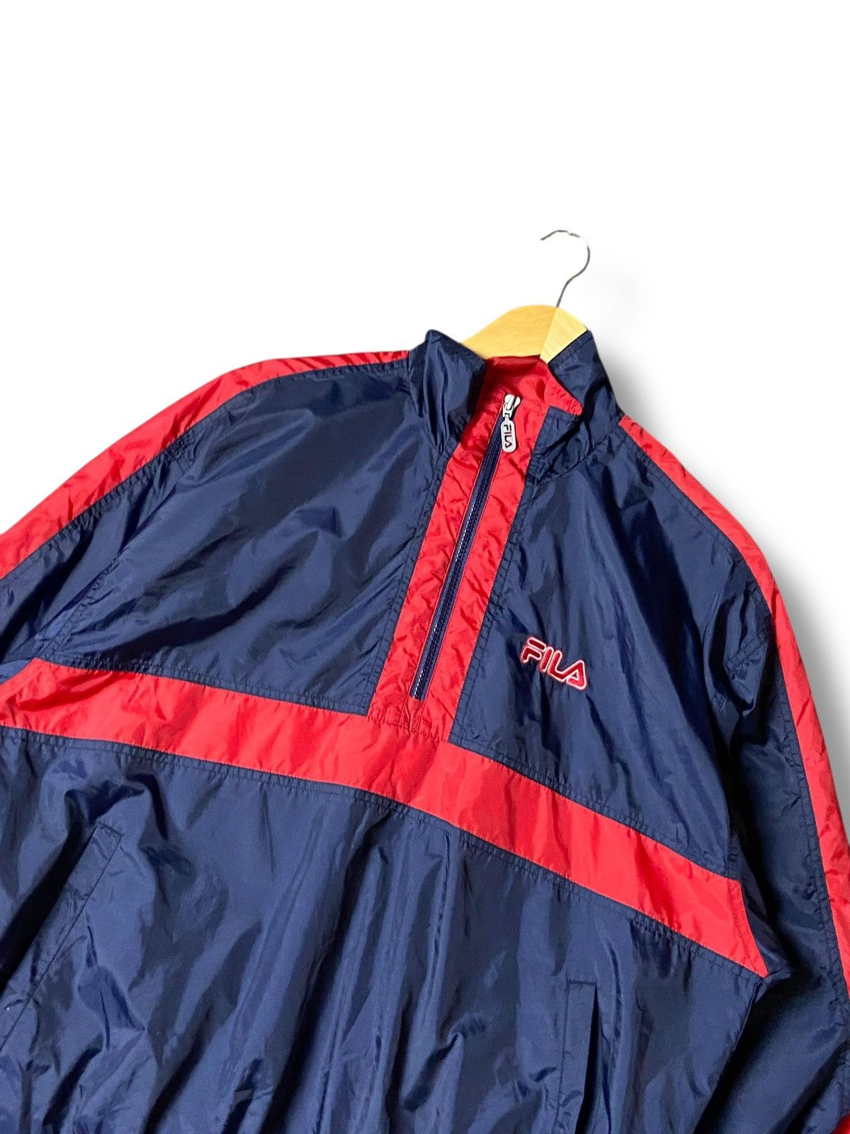 Fila × Vintage Vintage FILA Half Zipper Nylon Windbreaker (123) Size US M / EU 48-50 / 2 - 7 Thumbnail