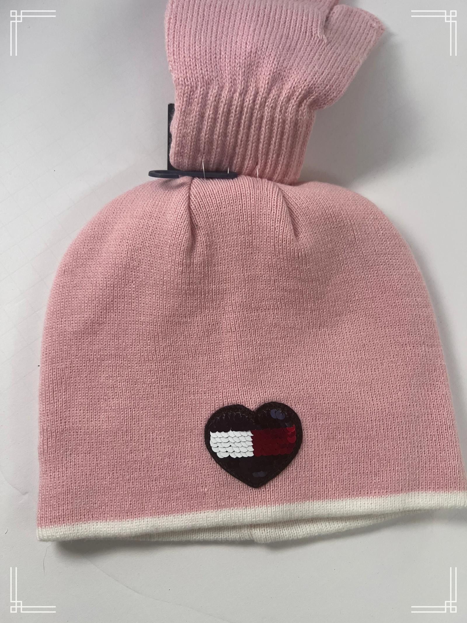 Tommy Hilfiger Tommy Hilfiger Pink Hat and Glove Set for Girls (8-16Y) Size ONE SIZE - 2 Thumbnail