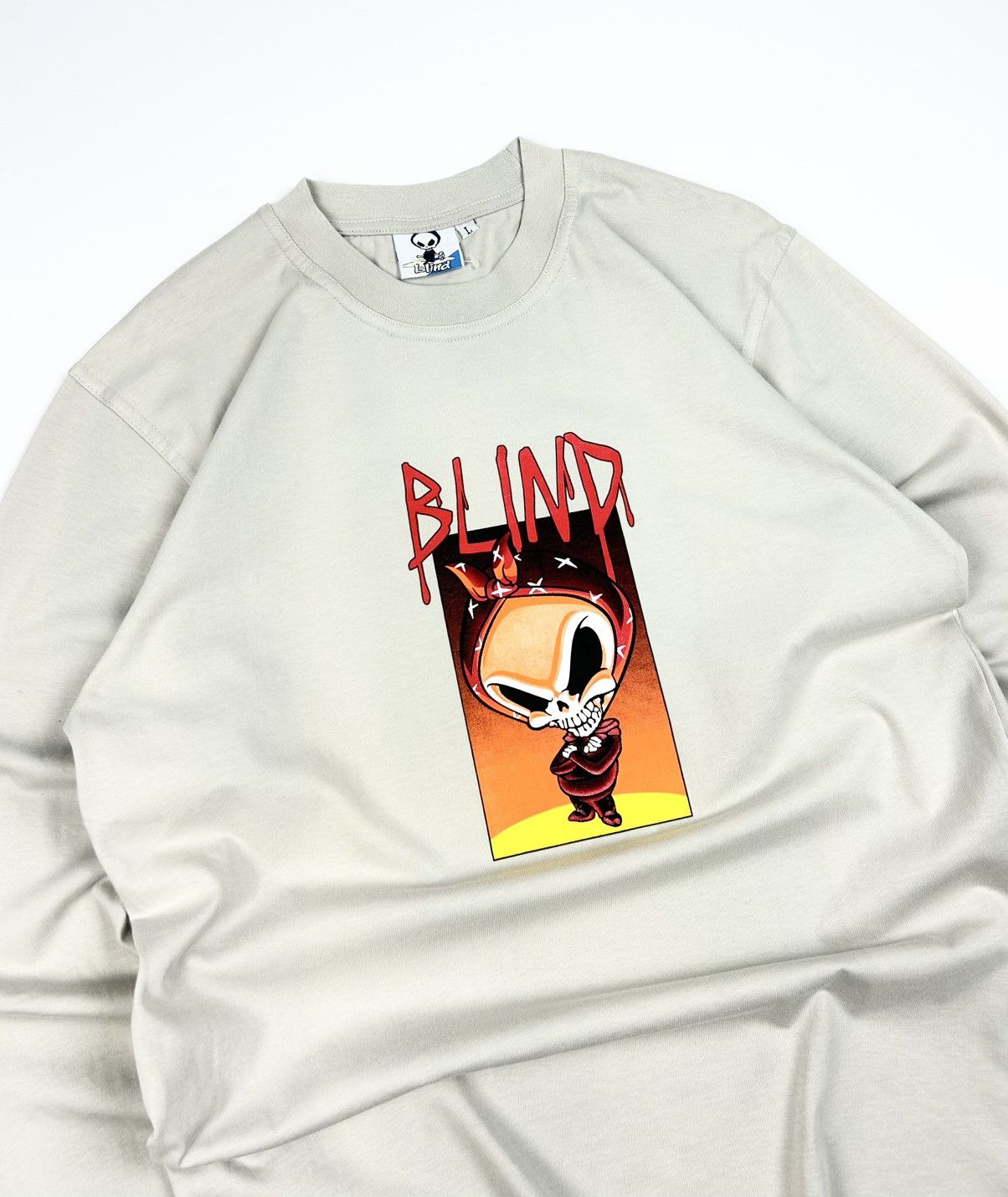 Blind Skateboards × JNCO × Vintage Vintage Blind Skateboards Reaper Long Sleeve 90s Size US L / EU 52-54 / 3 - 5 Thumbnail