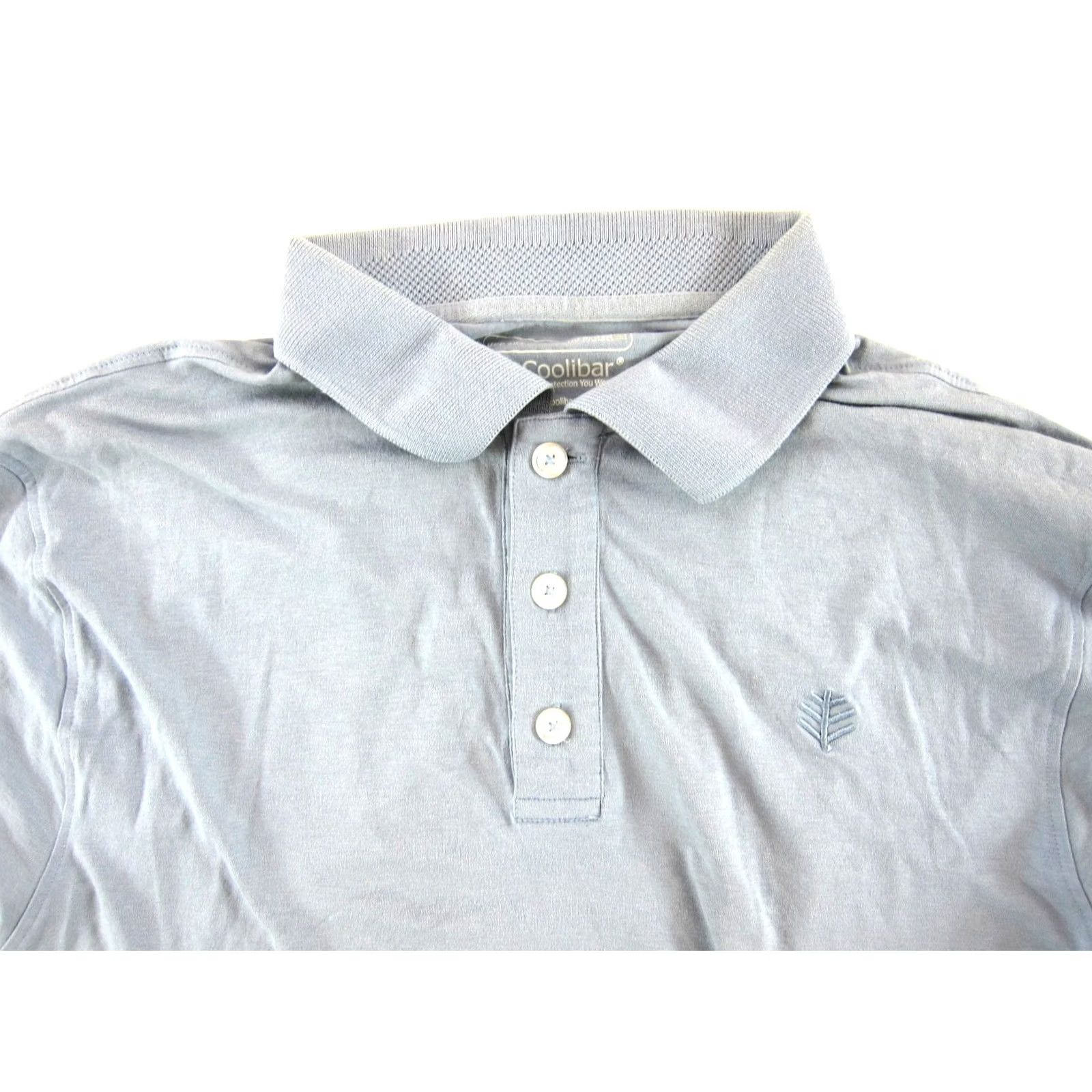 Vintage Coolibar UPF 50+ UV Sun Protection Light Blue Collared Long Sleeve Shirt Men M Size US M / EU 48-50 / 2 - 5 Thumbnail