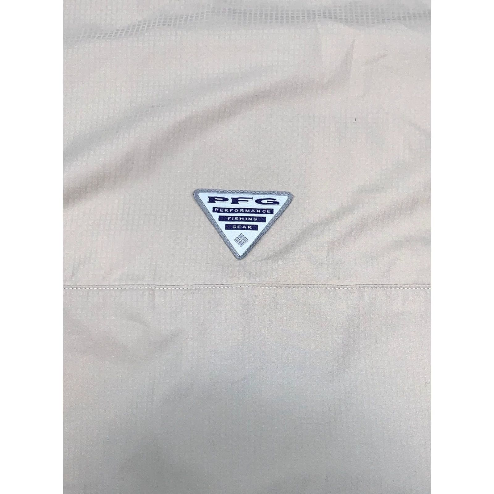 Vintage Columbia Shirt Mens XL PFG Button-Up Short Sleeve Tan Beige Breathing Pockets Outdoor Fishing Casual Size US 36 / EU 52 - 6 Thumbnail