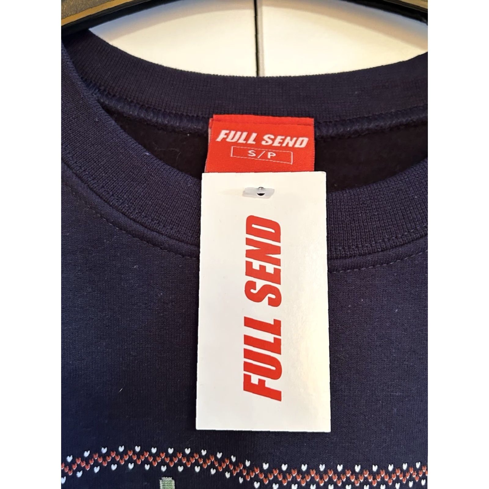 Vintage Full Send Christmas Sweatshirt Crewneck Mens Small Blue NWT Crewneck Pullover Christmas Theme Size US S / EU 44-46 / 1 - 6 Thumbnail