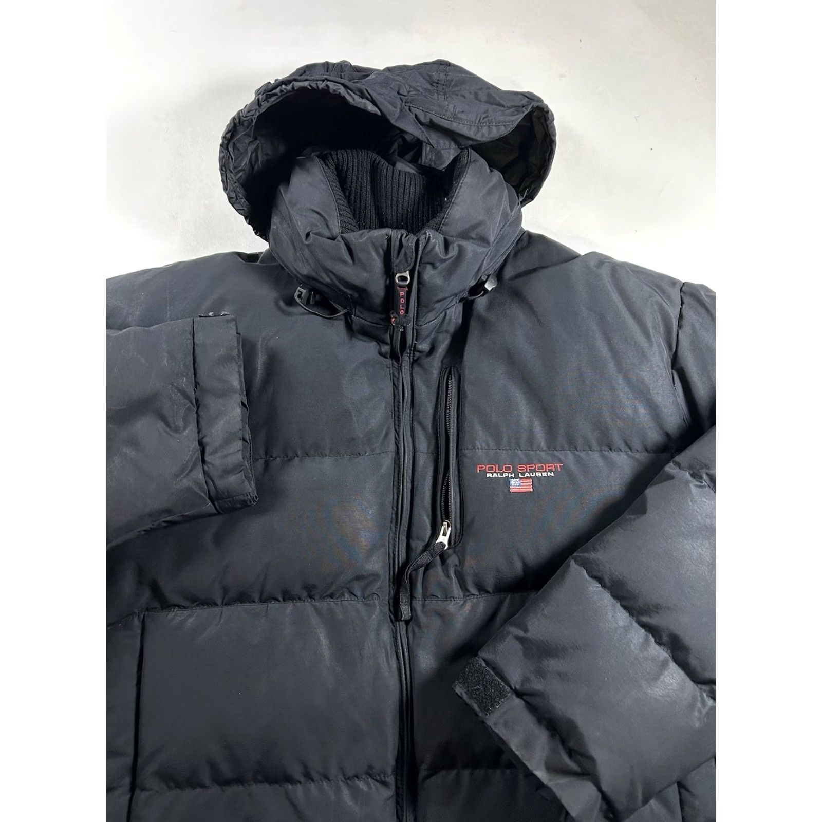 Vintage VINTAGE Polo Sport Ralph Lauren Down Puffer Jacket Mens 2XL Black As Is Had Wear Polo Ralph Lauren Sport Jacket Mens 2XL Black Size US XXL / EU 58 / 5 - 2 Thumbnail