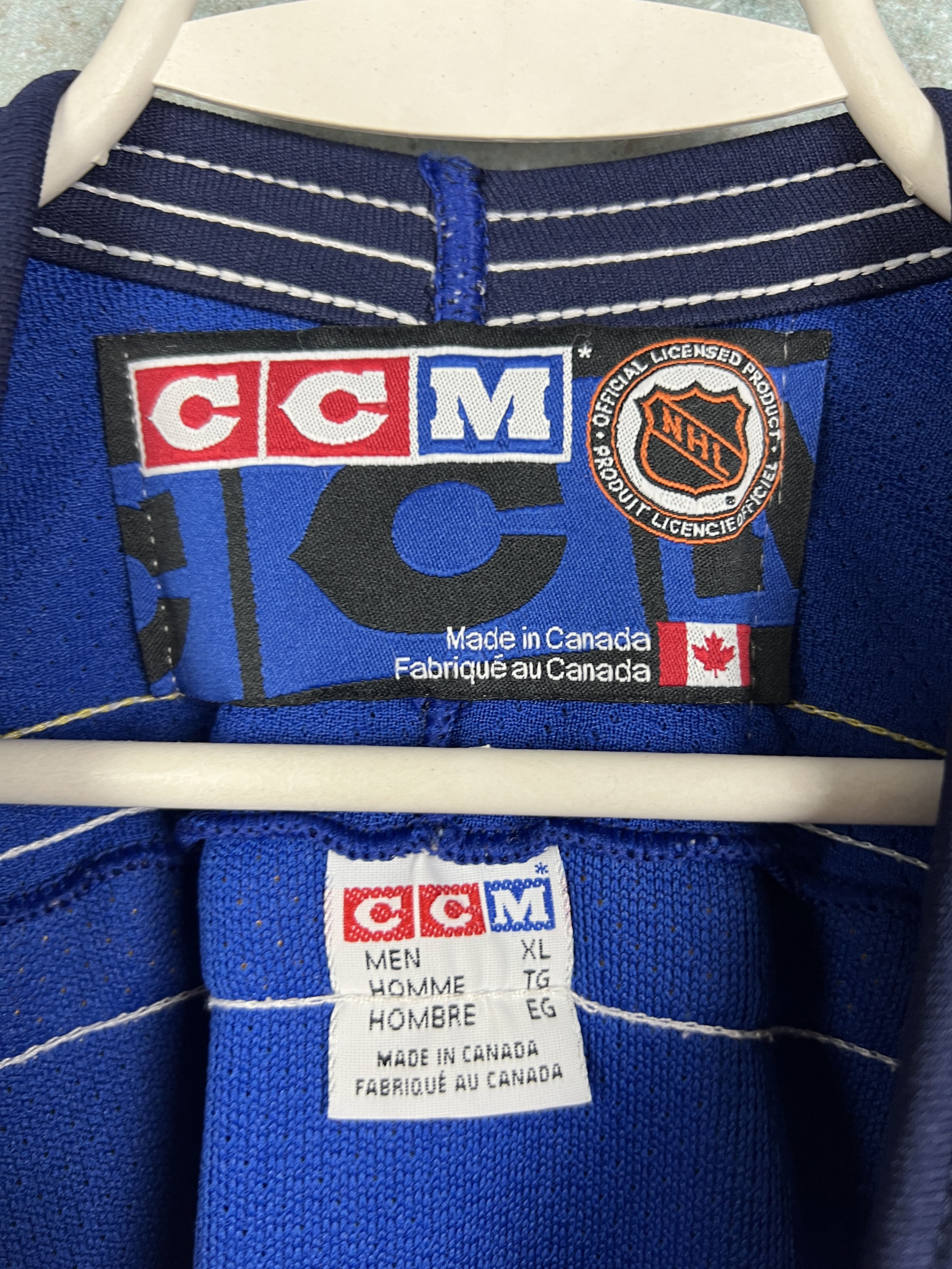 Ccm Vintage St. Louis Blues Ice Hockey Jersey NHL Trikot Rare Size US XL / EU 56 / 4 - 7 Thumbnail