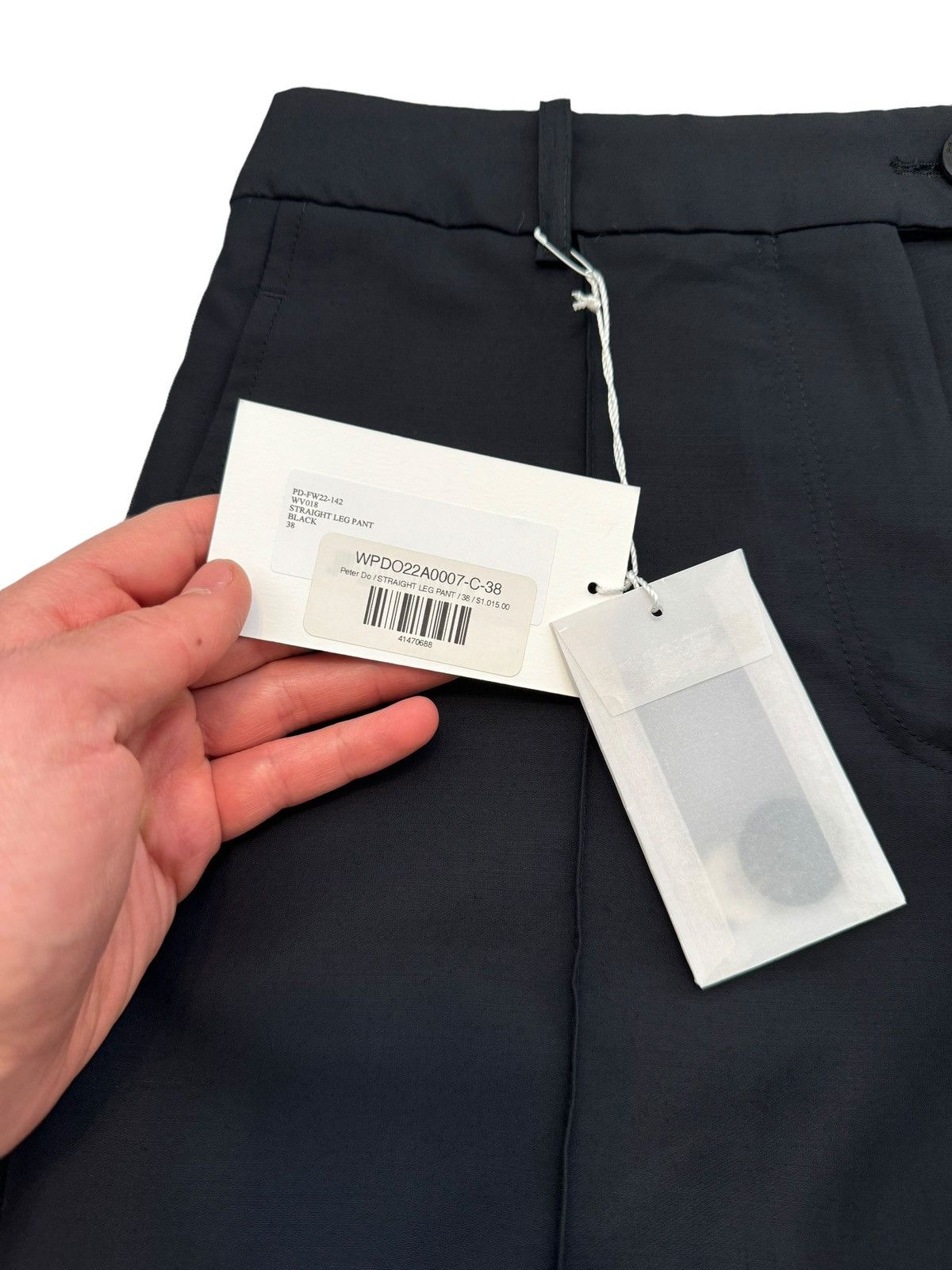 Peter Do $1,015 Sz38 Straight Leg Pant Cuff Trouser Size US 31 - 5 Thumbnail