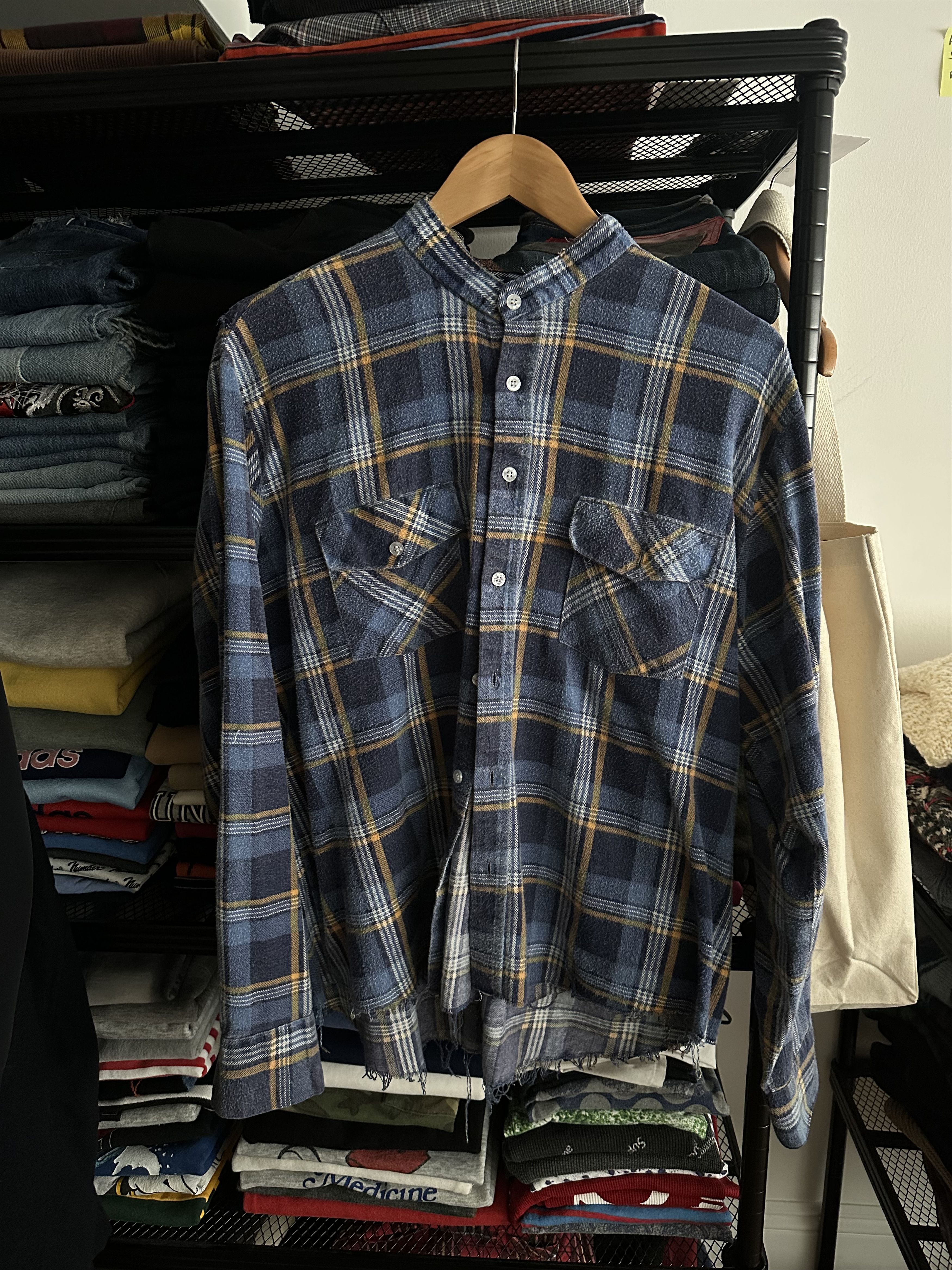 Old Park × Skoloct EMPTY R__M Rebuilt Pocket Flannel Size US M / EU 48-50 / 2 - 1 Thumbnail