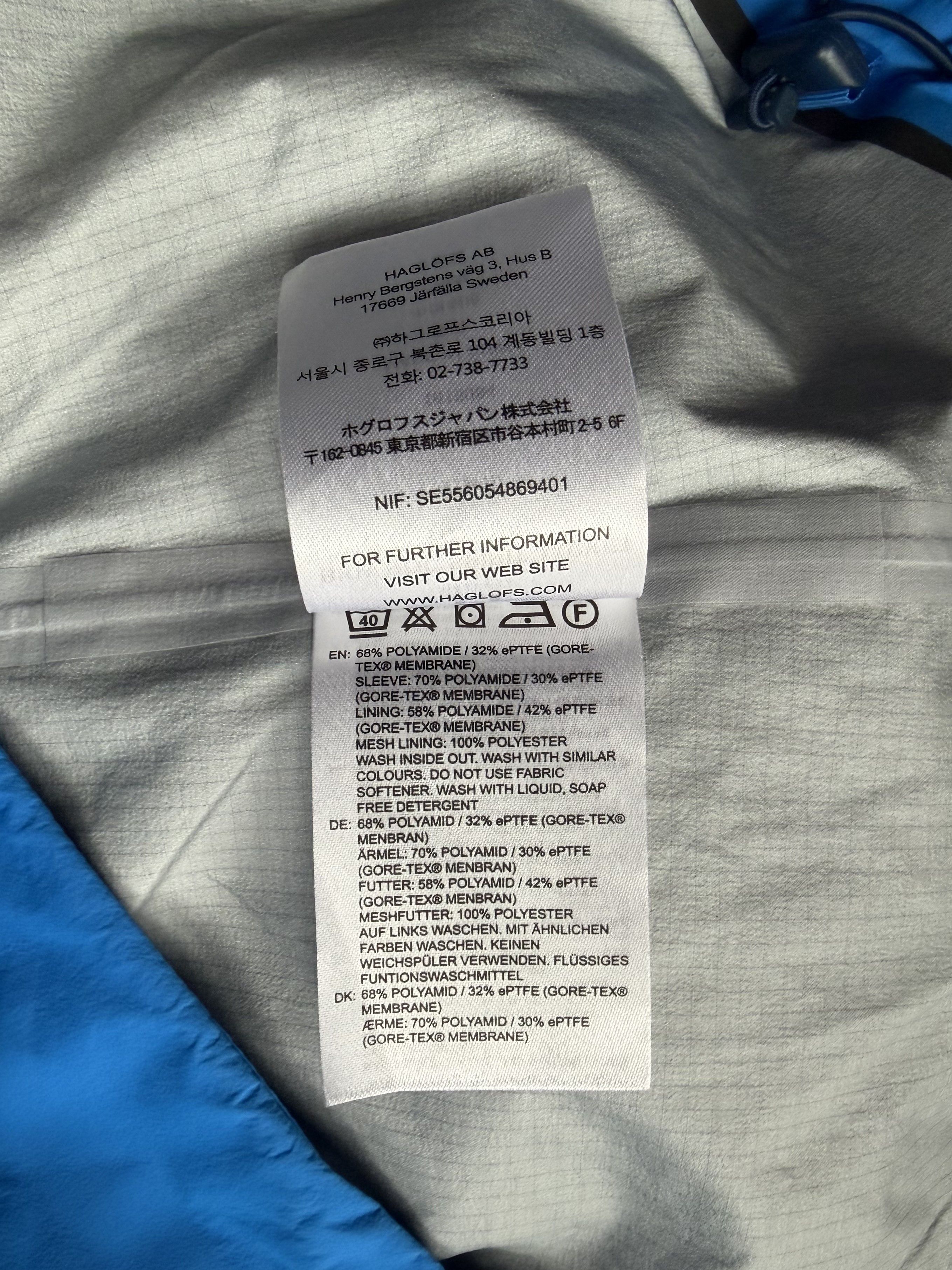 Haglofs HAGLOFS BKV ROC Spirit Gore-Tex Pro Jacket Size L Blue Size L / US 10 / IT 46 - 19 Thumbnail
