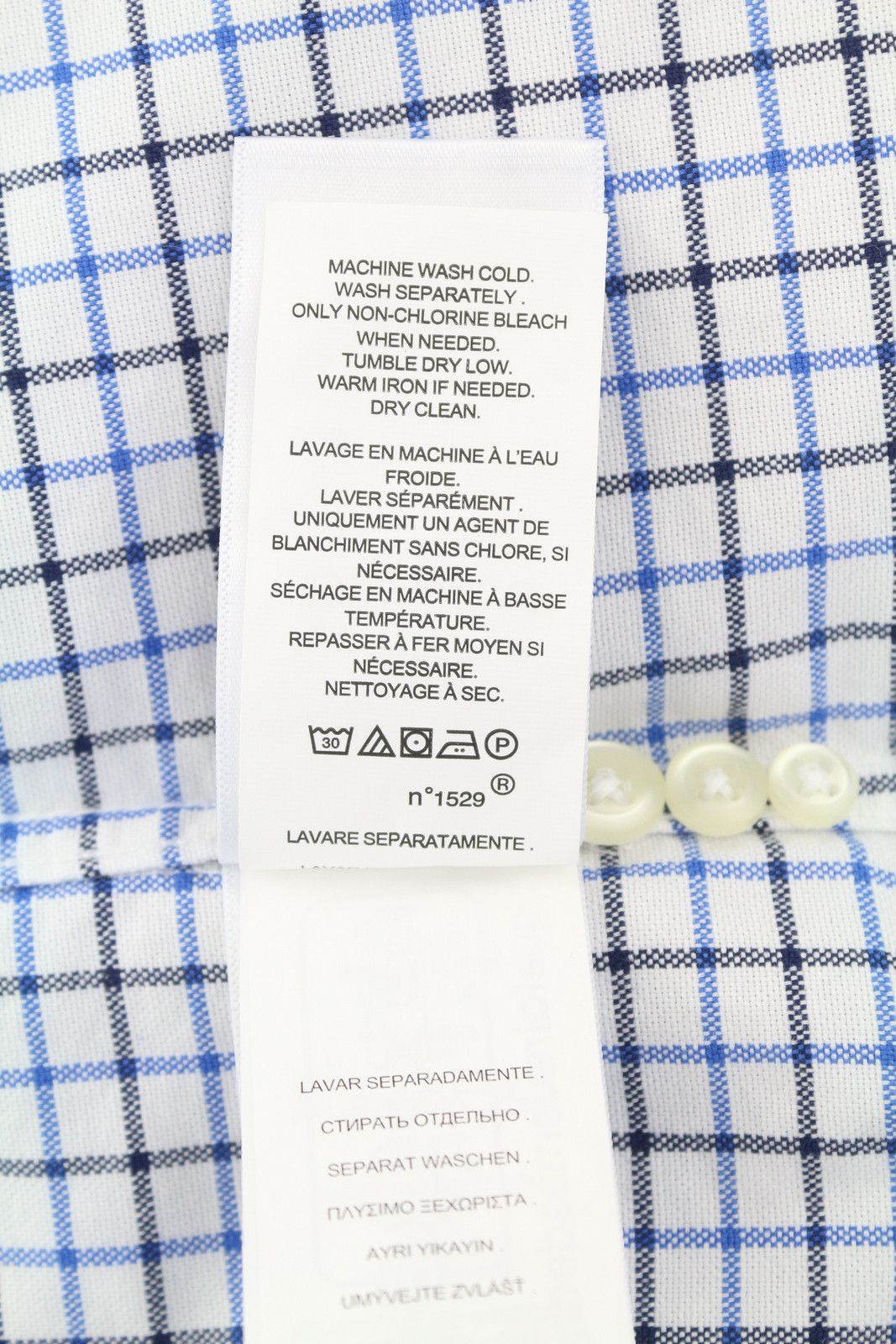 Ralph Lauren XL White Check Custom Fit Button-Down Neck Logo 87004 Size US XL / EU 56 / 4 - 7 Thumbnail