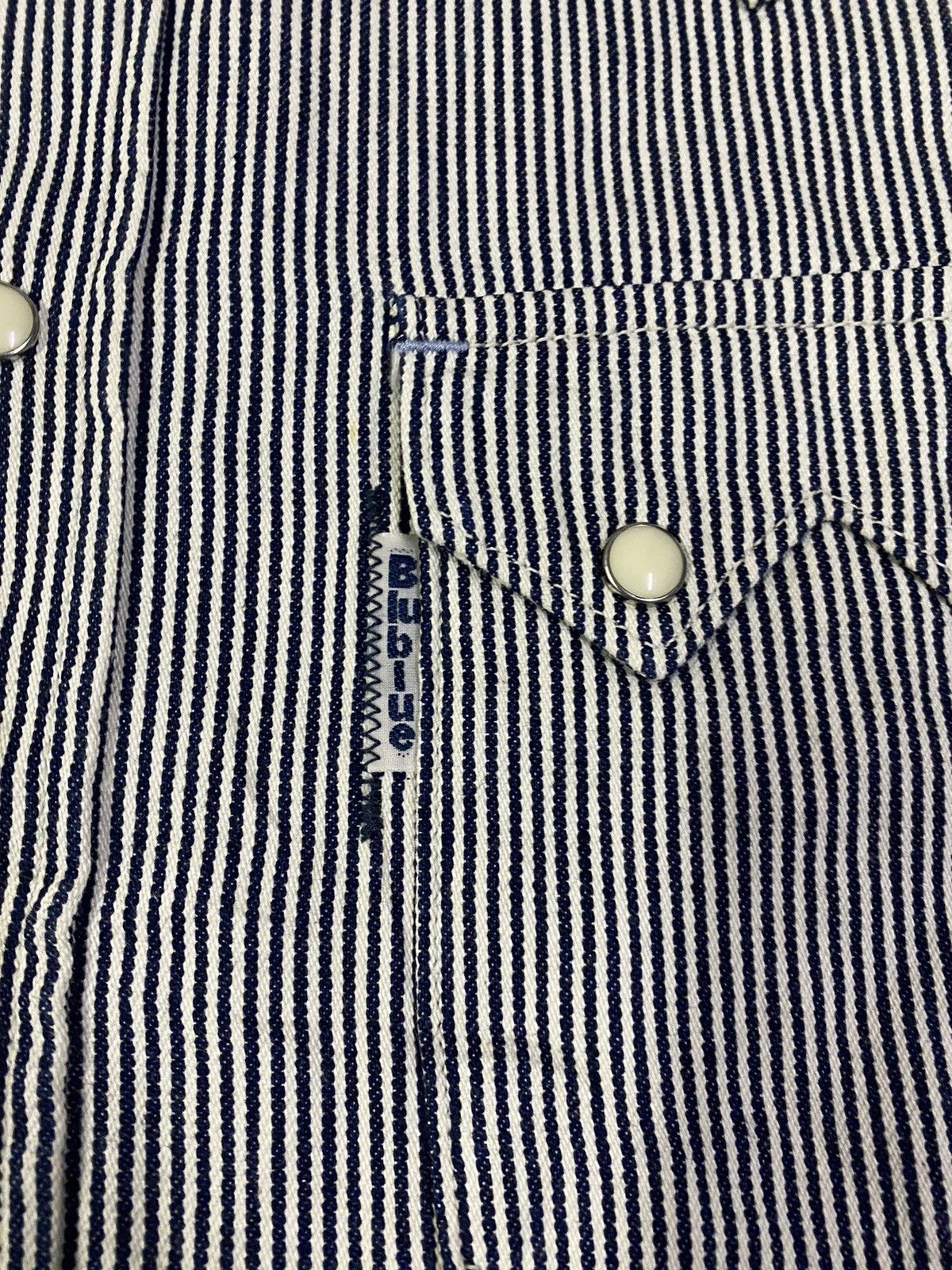 Blue Blue Japan Blue Blue Japan H.Ranch Market Striped Western Shirt Size US M / EU 48-50 / 2 - 7 Thumbnail