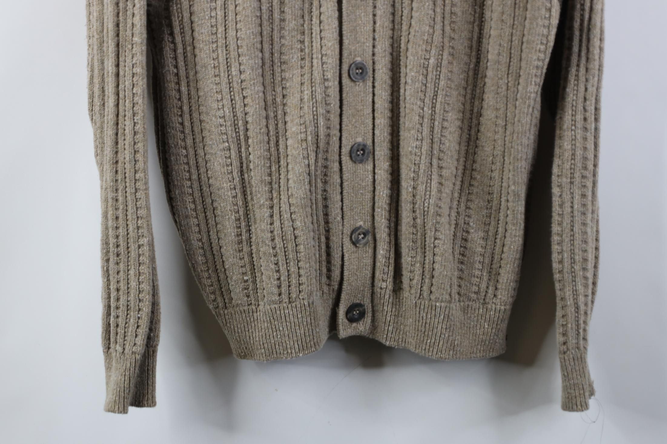 Vintage Vintage 90s Streetwear Chunky Ribbed Knit Cardigan Sweater Size US L / EU 52-54 / 3 - 3 Thumbnail
