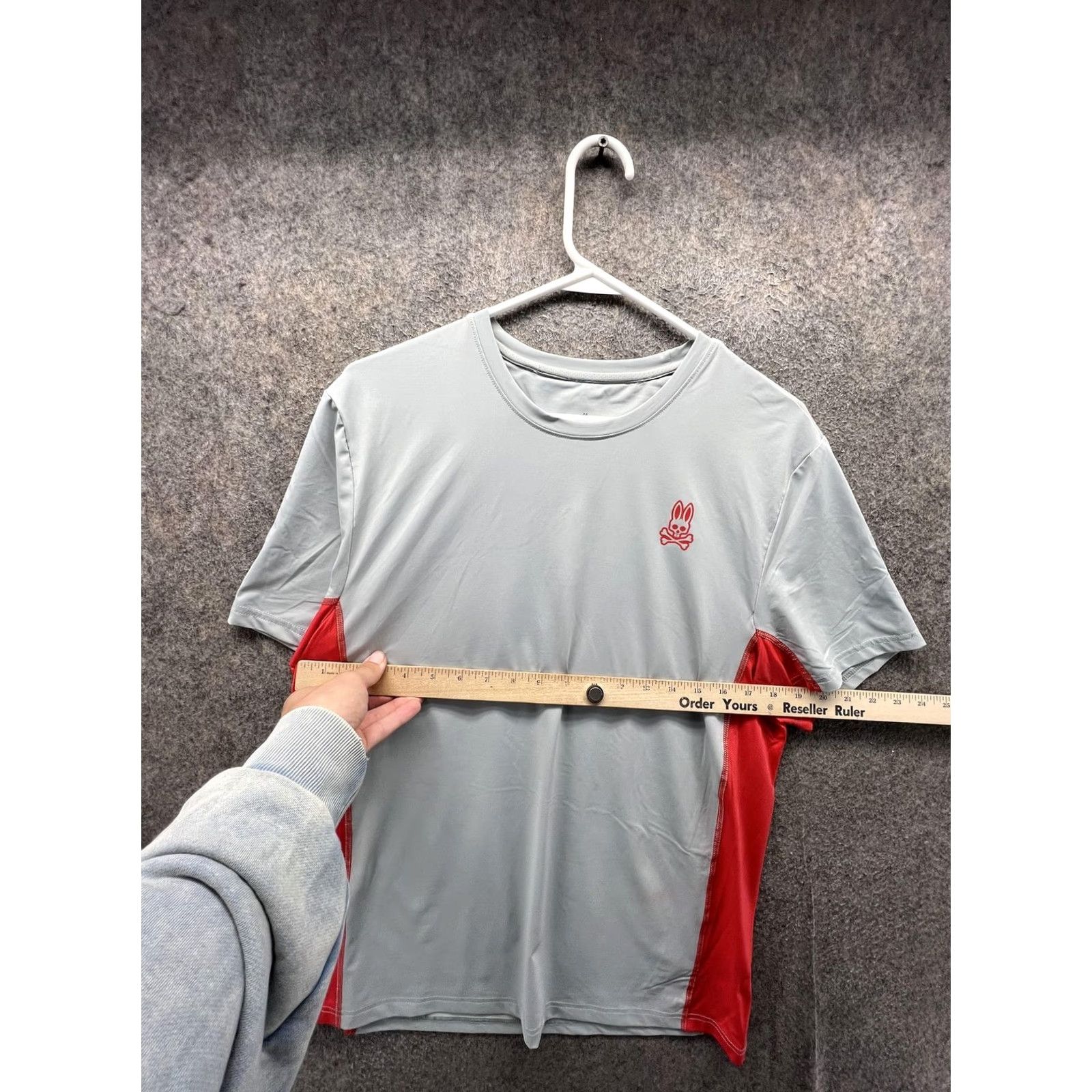 Psycho Bunny Psycho Bunny Shirt Mens Medium Gray Colorblock Lightweight Performance Tee Top Size US M / EU 48-50 / 2 - 4 Thumbnail