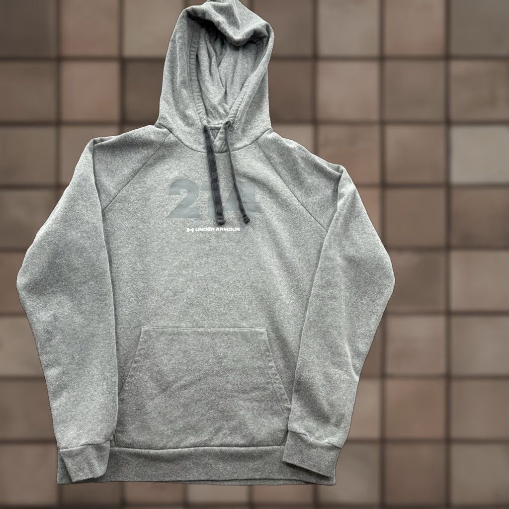 Under Armour Under Armour Heatgear Hoodie Men XL Gray Cotton Gym Training Outdoors 214 Size US XL / EU 56 / 4 - 1 Thumbnail