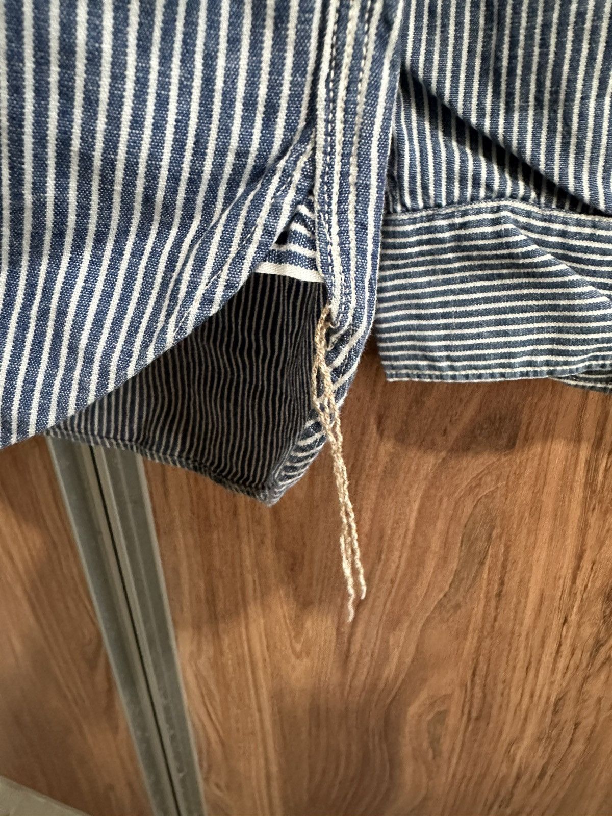 Japanese Brand DOMINGO X OMNIGOD HICKORY SHIRT Size US M / EU 48-50 / 2 - 4 Thumbnail