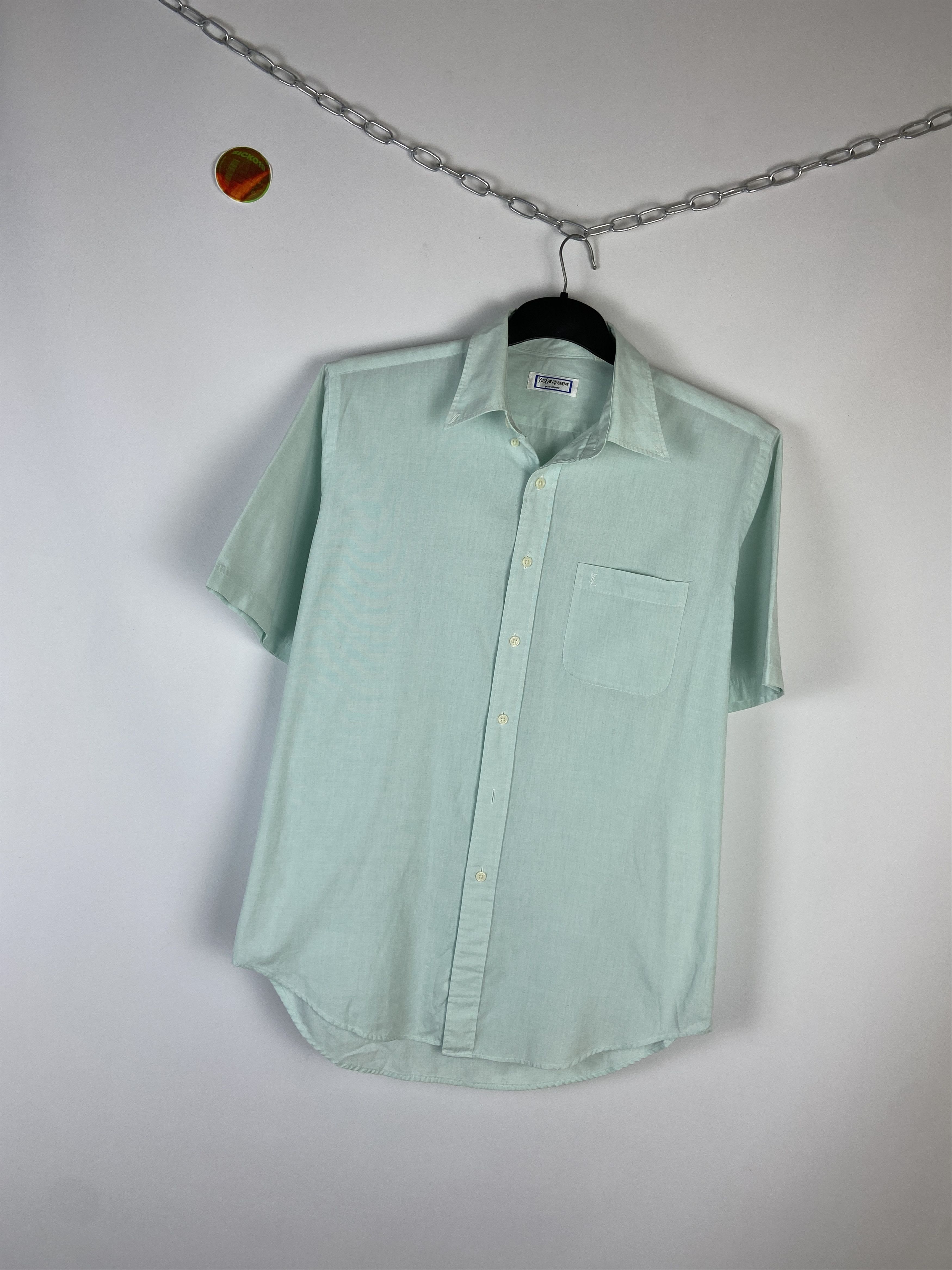 Vintage Vintage Yves Saint Laurent Ysl Pour Homme Shirt Size US M / EU 48-50 / 2 - 2 Thumbnail