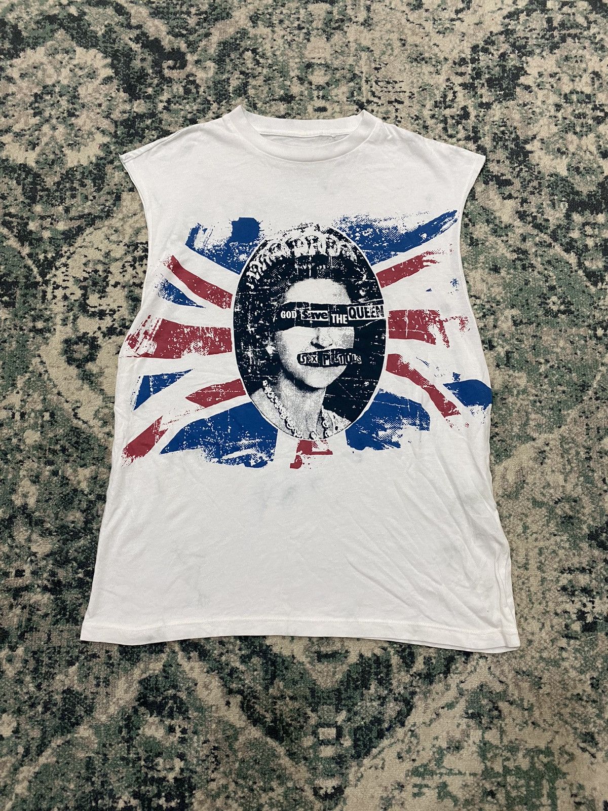 Seditionaries Sex Pistols Punk God Save The Queen Ut Sleeveless Size US S / EU 44-46 / 1 - 2 Thumbnail