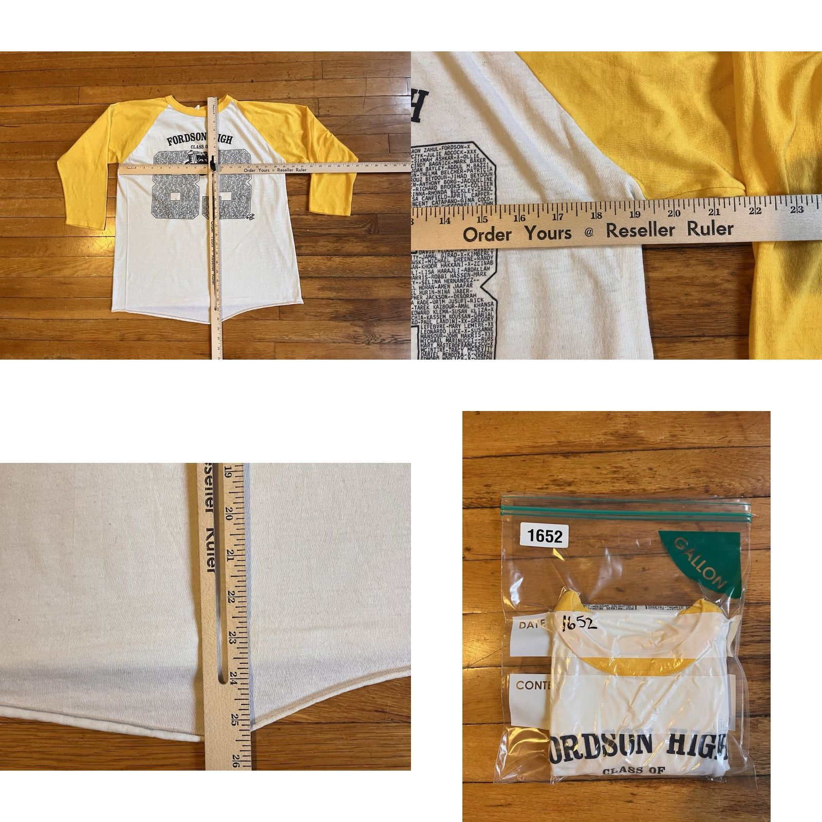 Vintage VINTAGE Bantam Fordson High Tractors Class Of 1983 Shirt Men’s L White Raglan Graphic Print 80s Transportation Boys Mens Size US L / EU 52-54 / 3 - 9 Thumbnail