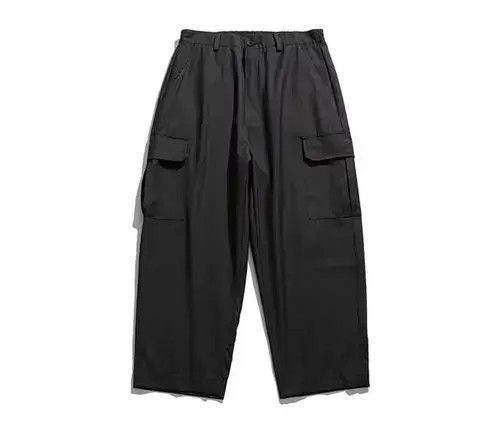 Other 20AW Indigo Union Japan Black Cargo Worker Pants Size US 34 / EU 50 - 2 Thumbnail