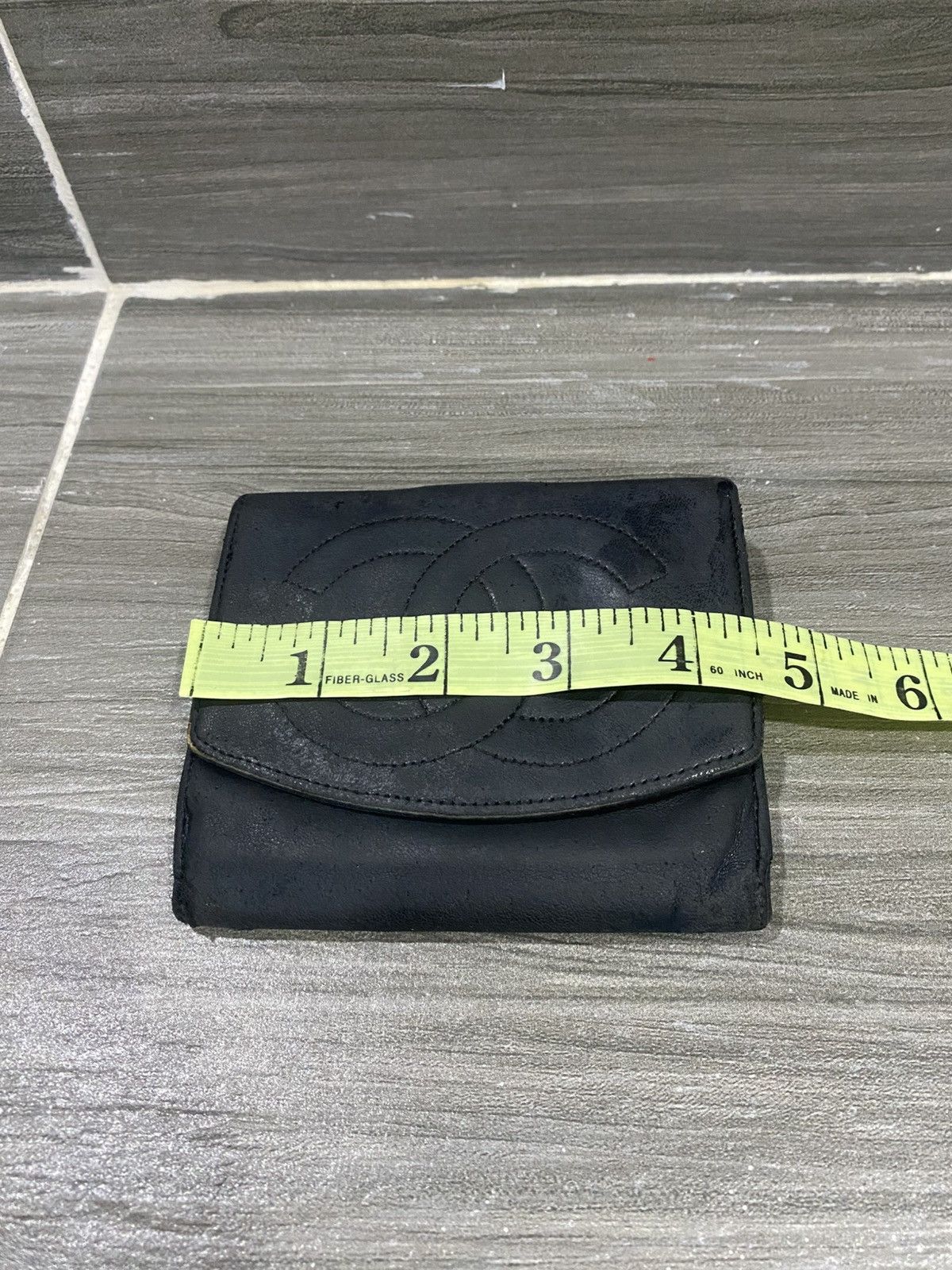 Chanel Chanel Black Leather CC Bifold Wallet Size ONE SIZE - 10 Thumbnail