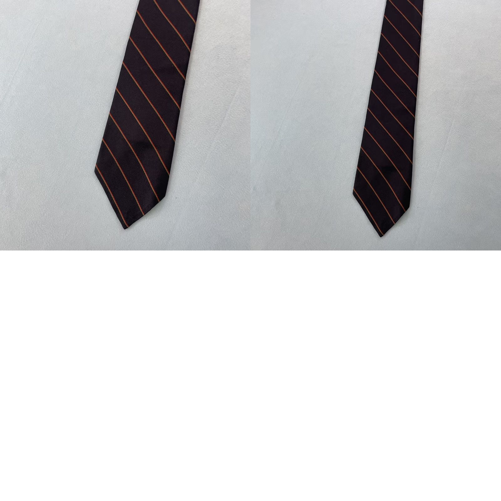 Vintage VINTAGE Pope's Shreveport Tie Blue Regiment Stripe Repp Necktie 3x56 Silk Mens Swing 1960s Cap Capsule Geometric Elegant Vintage Designer Size ONE SIZE - 10 Thumbnail