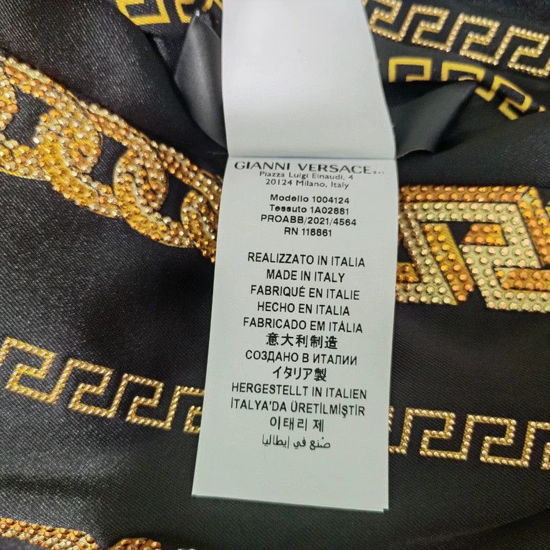 Versace Versace Black and gold double-sided cotton jacket with dia Size S / US 4 / IT 40 - 9 Thumbnail