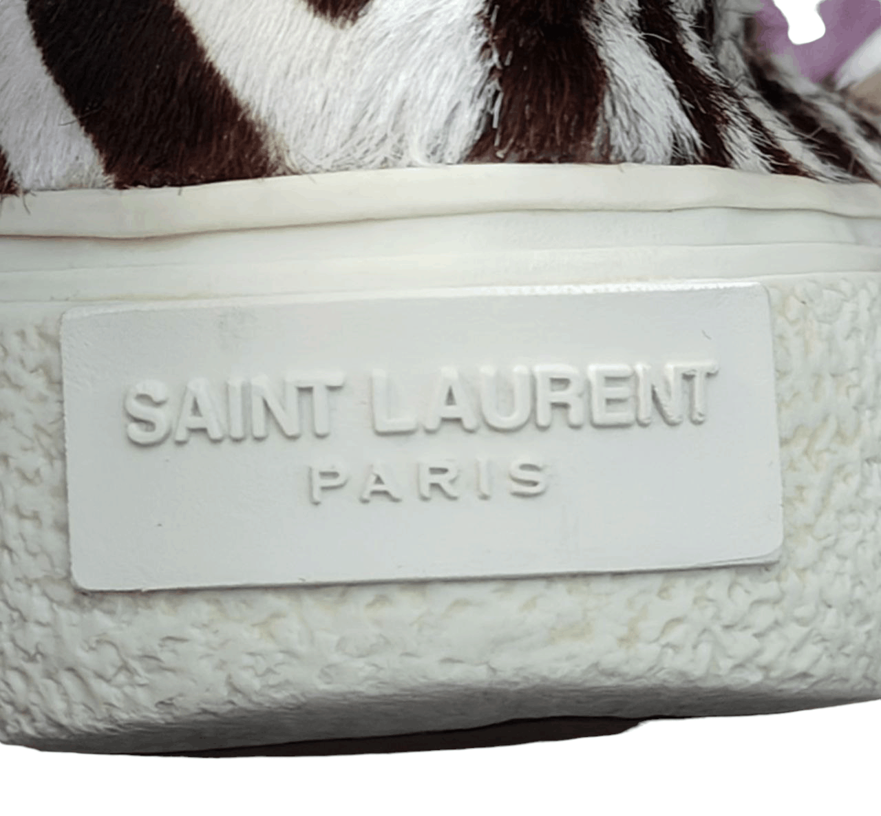Hedi Slimane × Saint Laurent Paris Zebra Pony Slip On Size US 7 / IT 37 - 11 Thumbnail