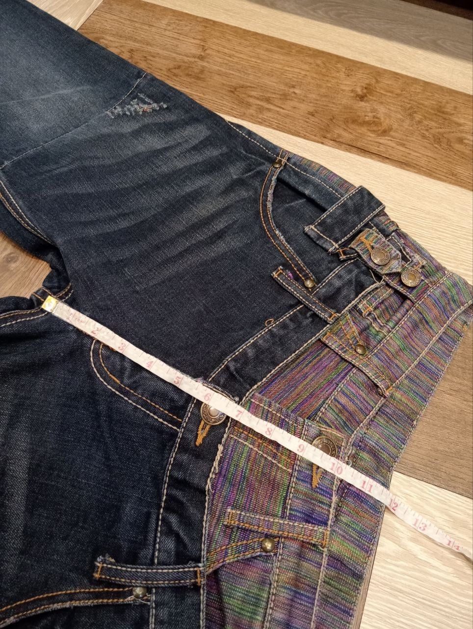Japanese Brand JAPANESE DOUBLE WAIST BLUE DENIM PANTS Size US 33 - 16 Thumbnail