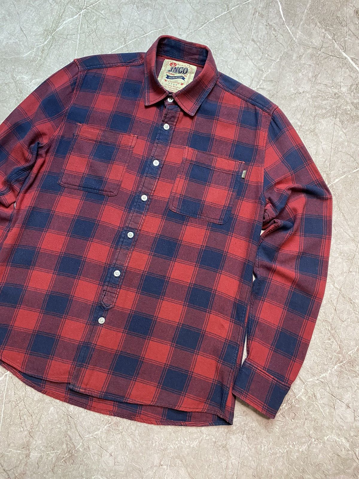 Flannel × JNCO Plaid Tartan Flannel Shirt Size US M / EU 48-50 / 2 - 1 Thumbnail