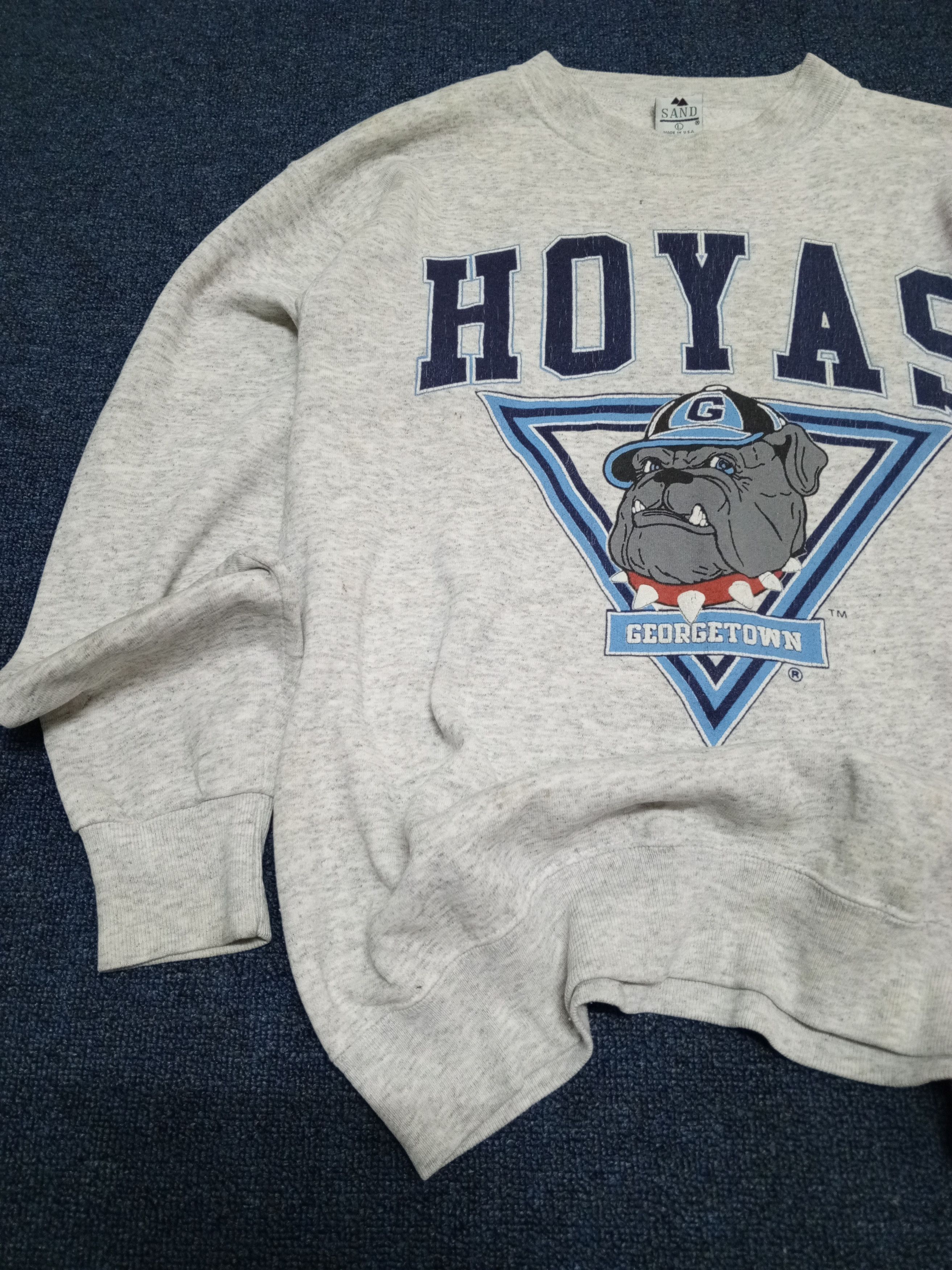 Vintage Vtg 9Os hoyas Georgetown Size US L / EU 52-54 / 3 - 5 Thumbnail