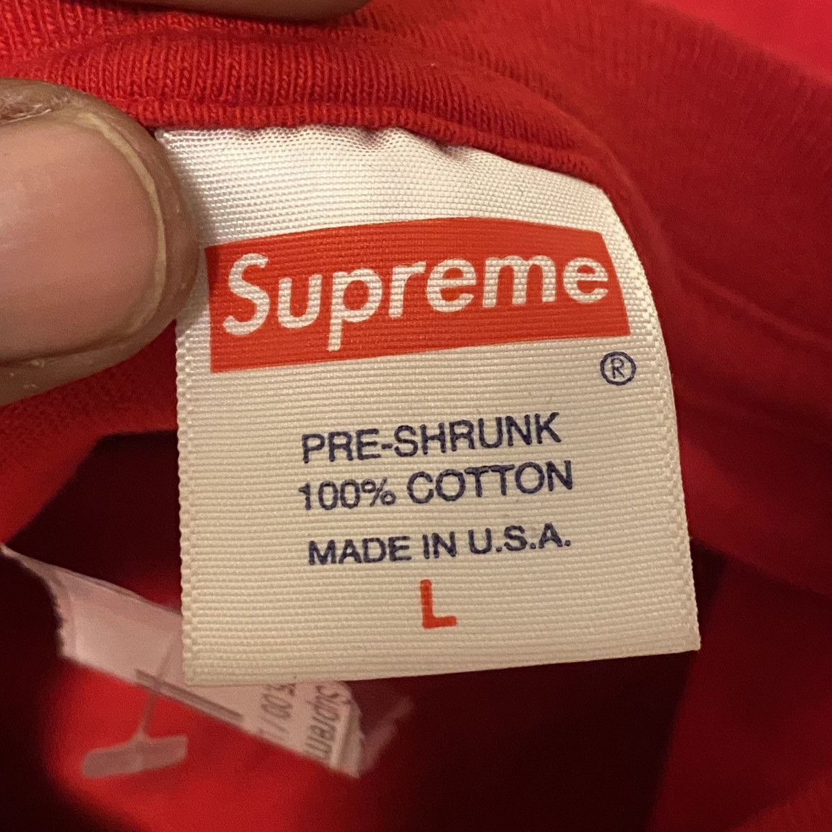 Supreme Supreme Tonal Box Logo Tee Red Size US L / EU 52-54 / 3 - 4 Thumbnail