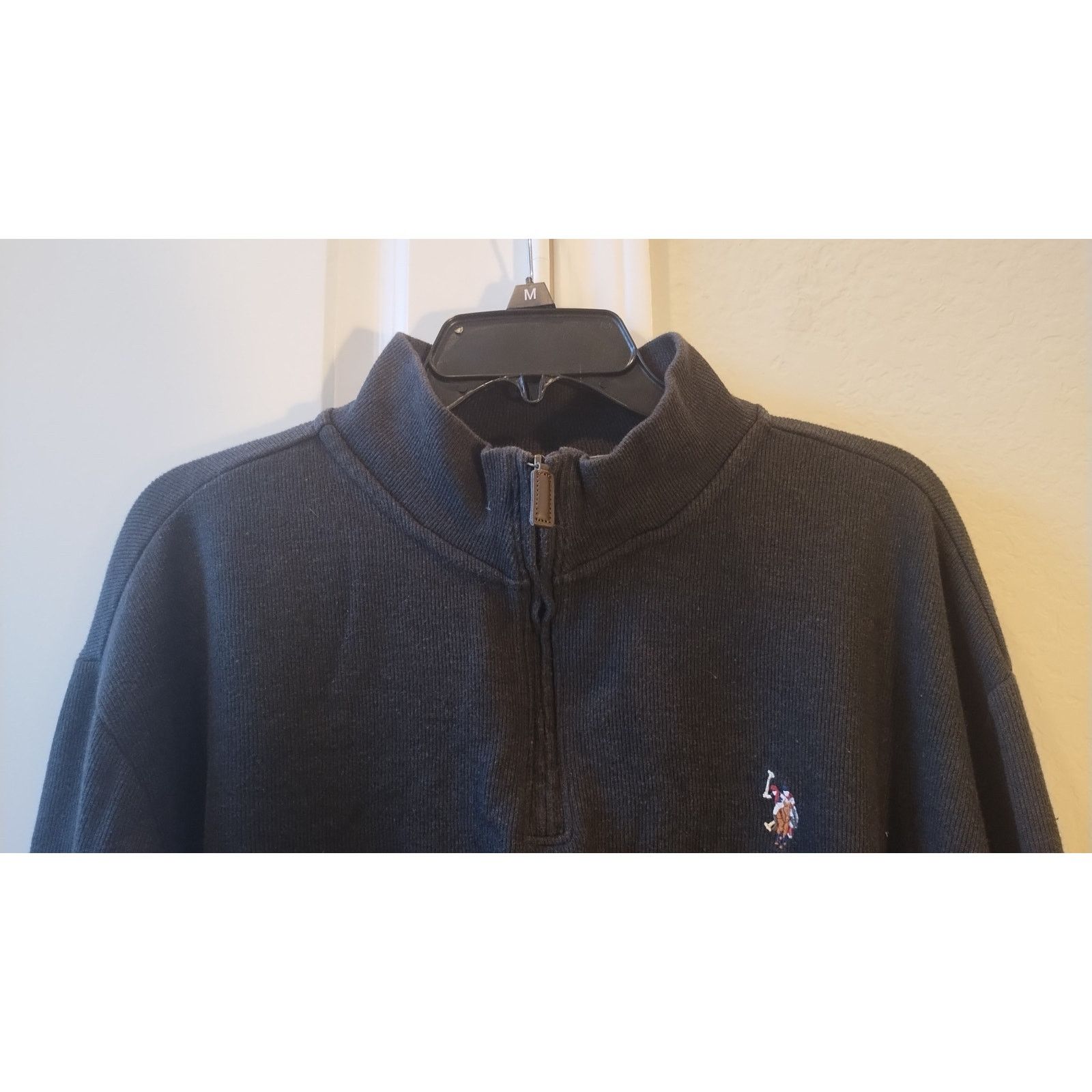 U.S. Polo Assn. US Polo Assn Men 1/4 Zip sweater Shirt Top XL Cotton Blend Size US XL / EU 56 / 4 - 2 Thumbnail