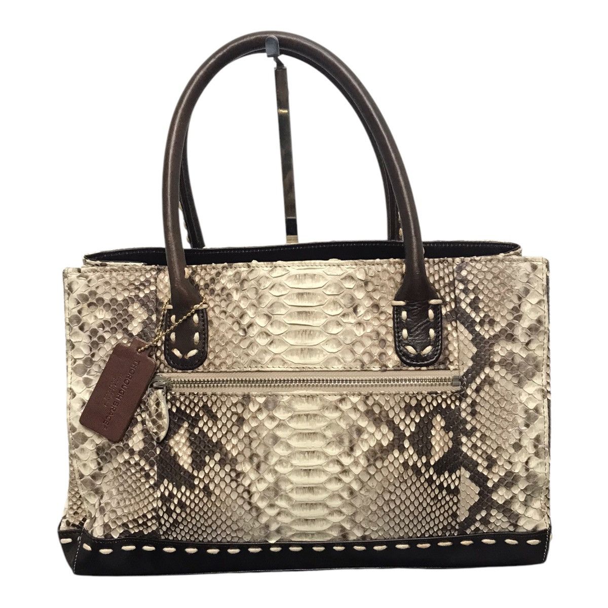Handmade × Hysteric Glamour × Japanese Brand Thorough Brace python Skin Handbag Size ONE SIZE - 3 Thumbnail