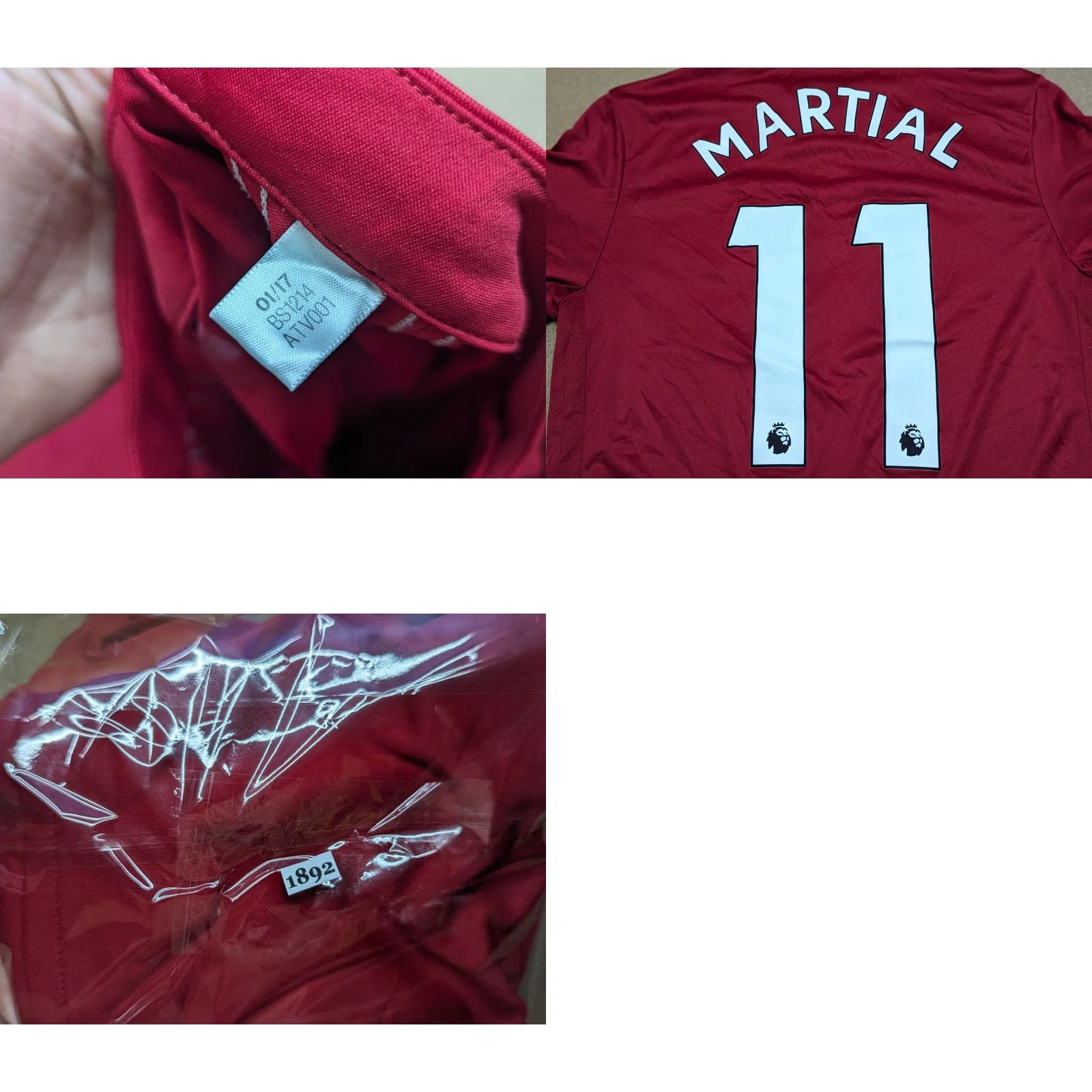 Adidas Adidas Manchester United 2017-2018 Jersey Football Size S Red Mens Shirt Short Sleeve Pullover 100% Polyester Athletic Quick Dry Home Size US S / EU 44-46 / 1 - 9 Thumbnail