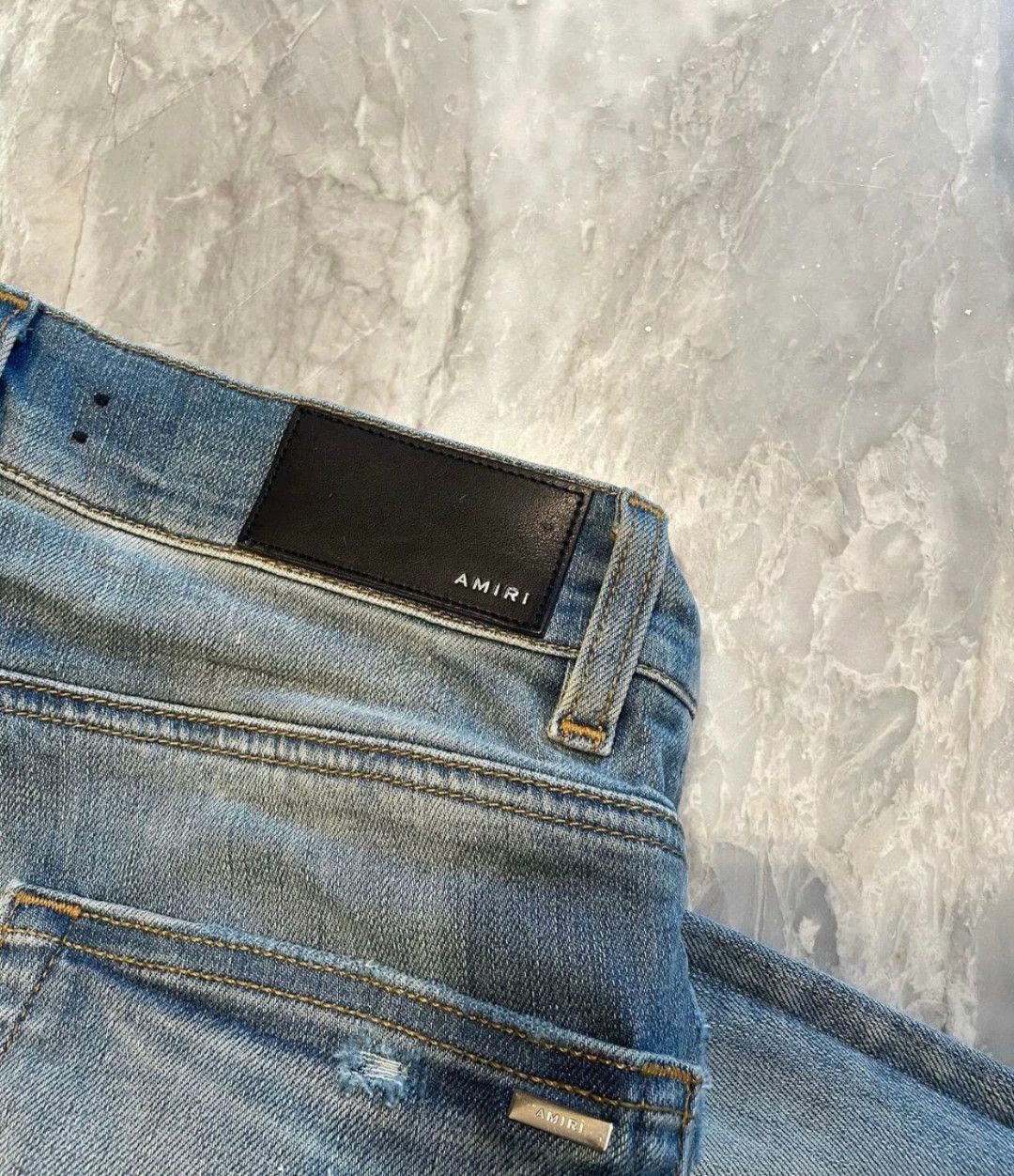 Amiri amiri blue distressed patchwork jeans Size US 28 / EU 44 - 3 Thumbnail