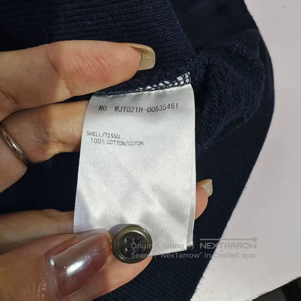 Thom Browne thom browne navy sweatshirt with stripes. Size US M / EU 48-50 / 2 - 5 Thumbnail