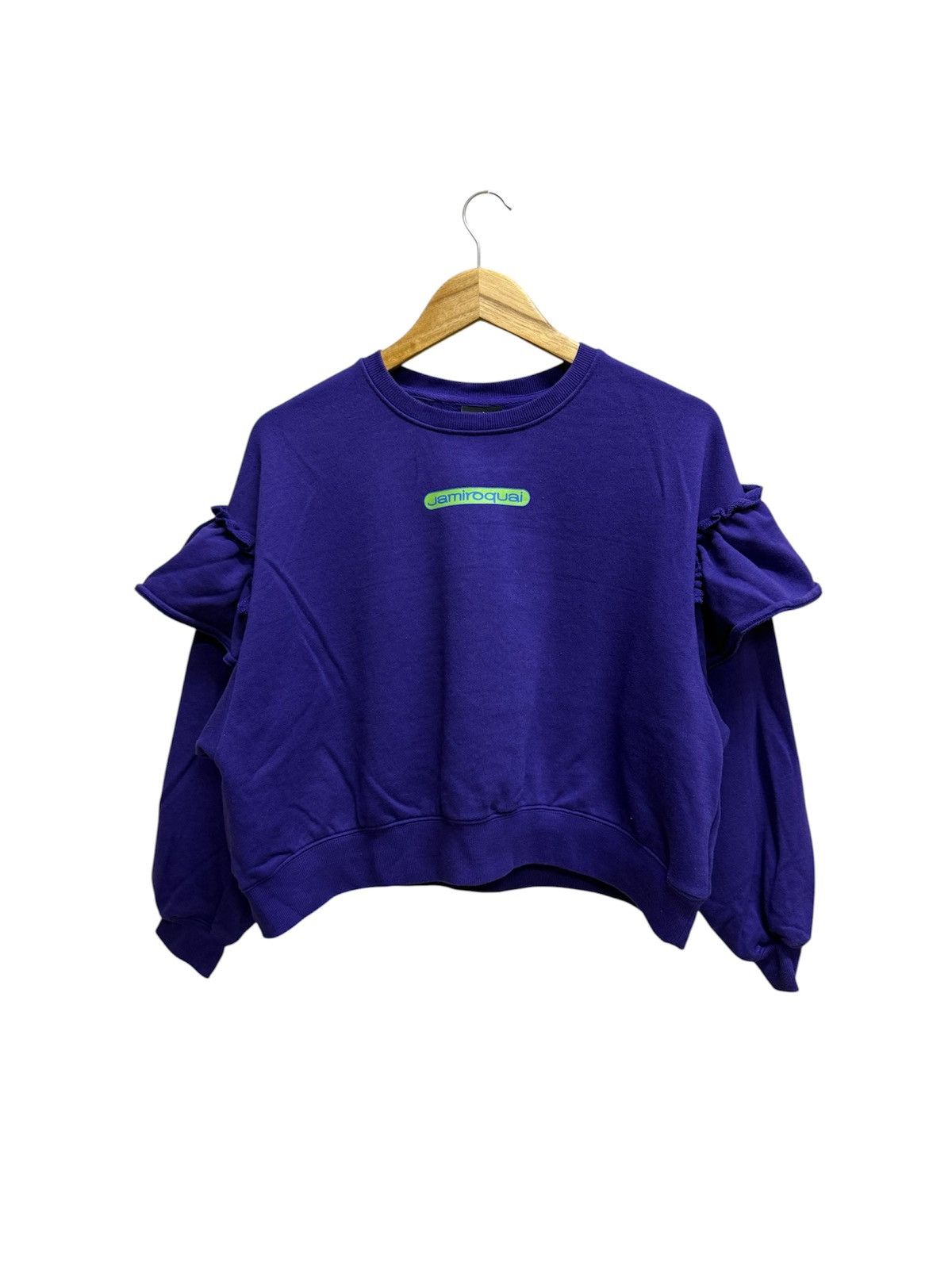 Japanese Brand Niko and x Jamiroquai frill pullover crop sweatshirt Size L / US 10 / IT 46 - 2 Thumbnail