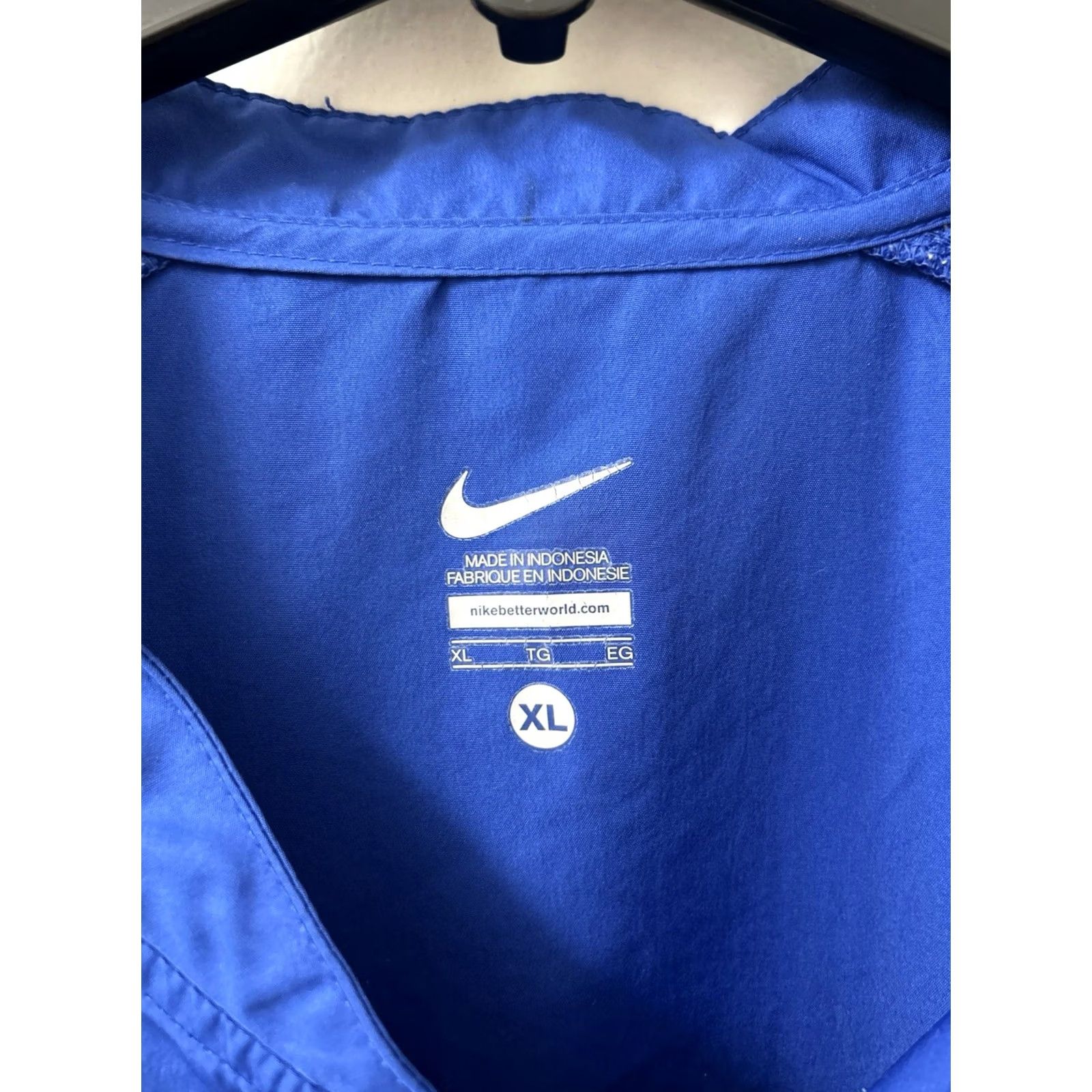 Nike Nike Jacket Unisex XL Blue Orange Lightweight Pullover Windbreaker L/S College 501645493 Size US XL / EU 56 / 4 - 5 Thumbnail