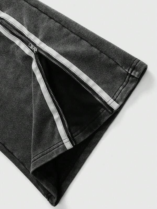 Japanese Brand Men's and Women's Washed Out Zipper Sweatpants Size US 40 / EU 56 - 5 Thumbnail