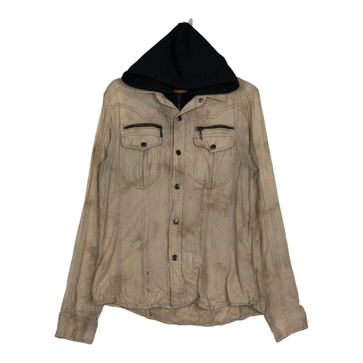 Hysteric Glamour 🔥VINTAGE BIKER JACKET IN THE ATTIC JAPAN PUNK STYLE HOODIE Size US L / EU 52-54 / 3 - 1 Thumbnail