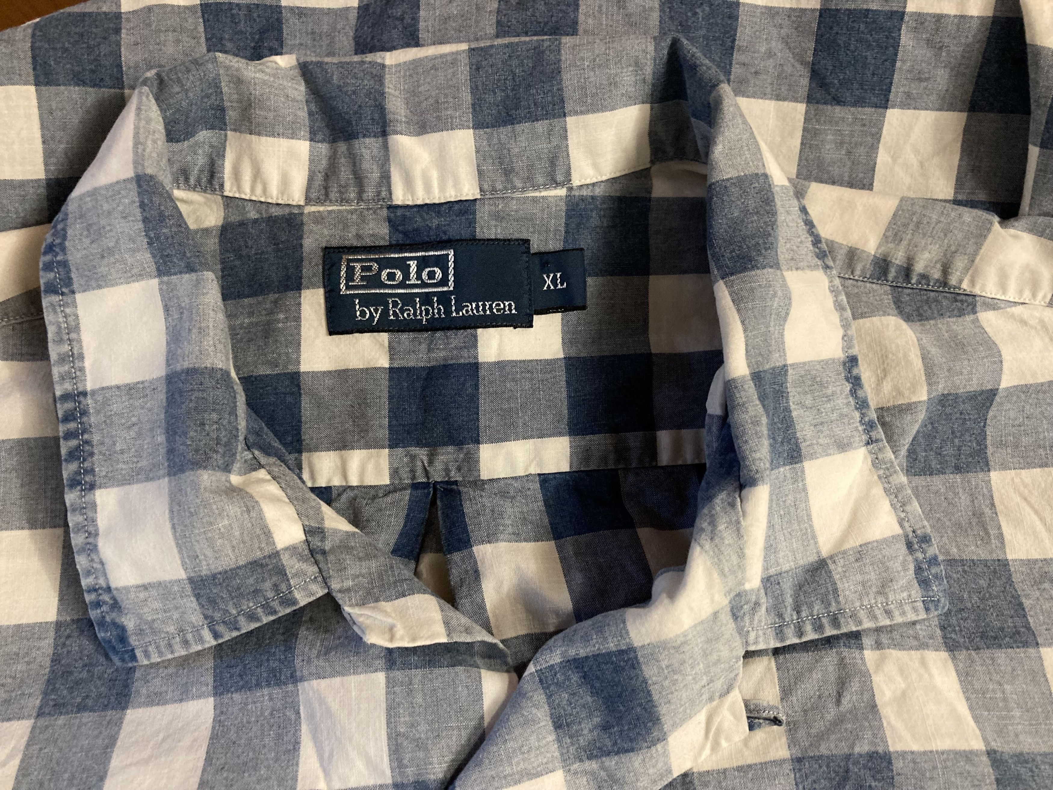 Polo Ralph Lauren Polo Ralph Lauren Checked Short Sleeved Hawaiian Shirt Size US XL / EU 56 / 4 - 6 Thumbnail